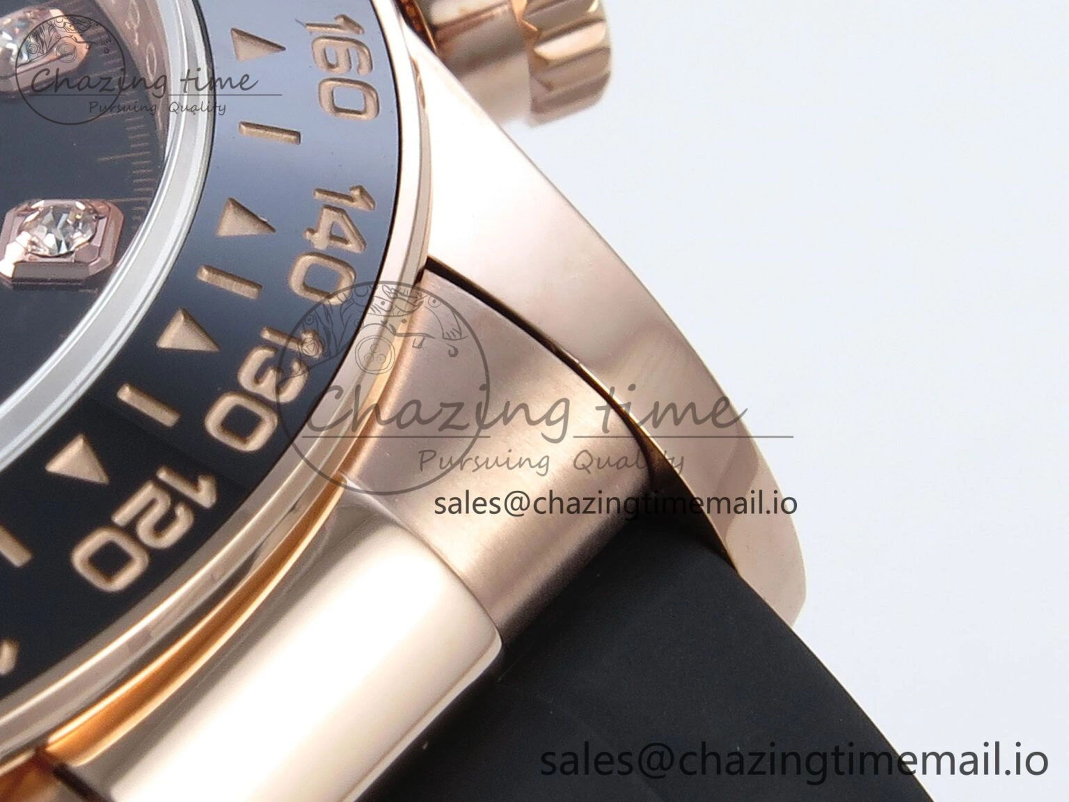 Daytona 126515 QF 1:1 Best Edition Black RG Diamonds Dial on Oysterflex Strap SH4131 V WeatherProof 701