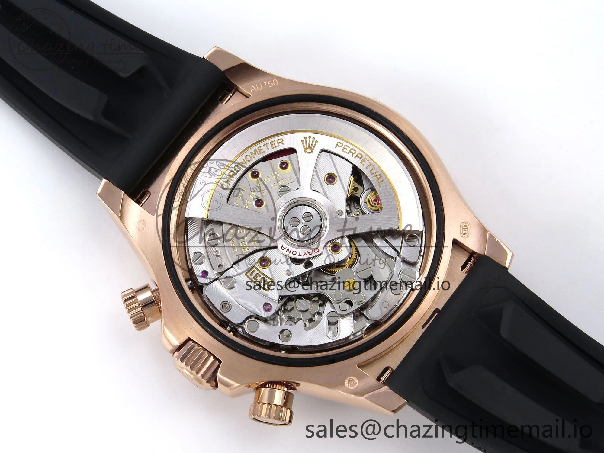SportInspired Daytona 126515 QF 1:1 Best Edition Black RG Diamonds Dial on Oysterflex Strap SH4131 V 1269