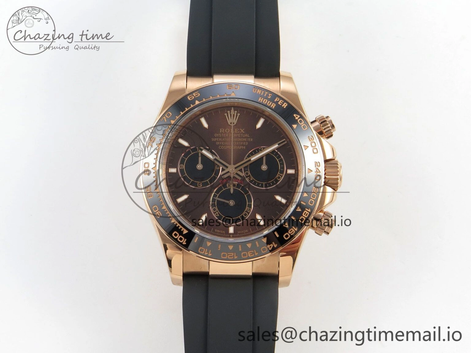 Daytona 126515 QF 1:1 Best Edition Brown Dial Stick Markers On Oystlerflex strap SH4131 V6（Gain Weight） FastDry 103