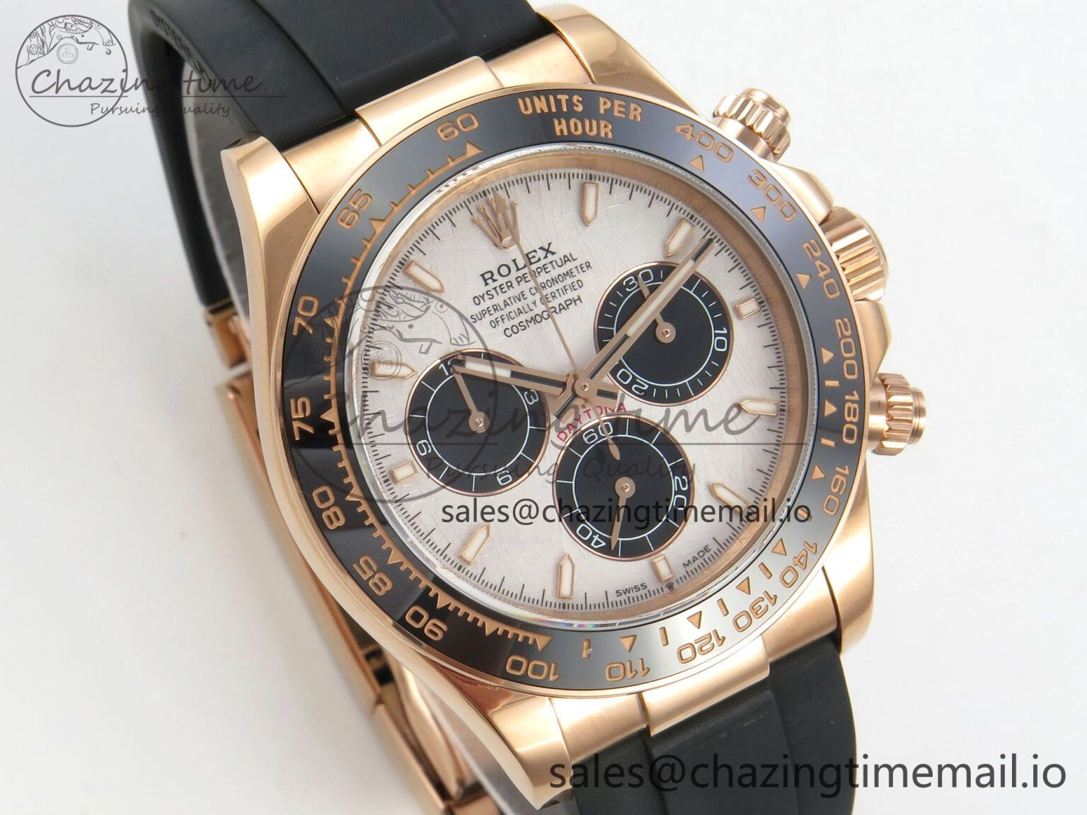 Neat Daytona 126515 QF 1:1 Best Edition Meteorite Stick Dial on Oysterflex Strap SH4131 V10(Gain Weight) 61