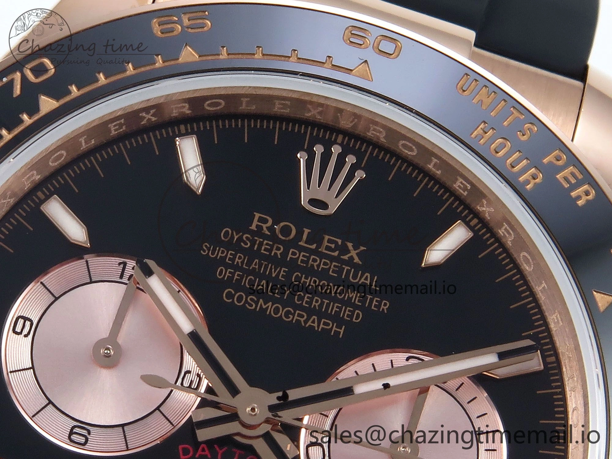Daytona 126515 QF 1:1 Best Edition RG Black Dial on Oysterflex Strap QF4131 V Comfortable 342