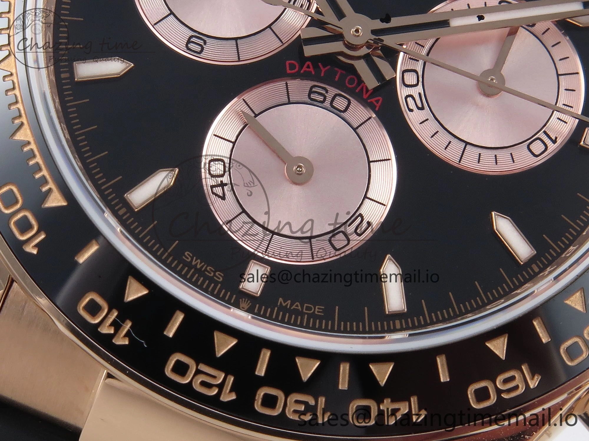 Daytona 126515 QF 1:1 Best Edition RG Black Dial on Oysterflex Strap QF4131 V Comfortable 342