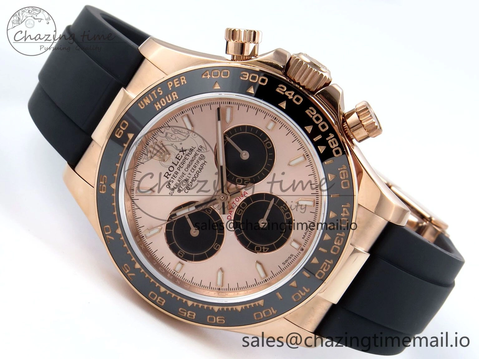 Neat Daytona 126515 QF 1:1 Best Edition RG Black Dial on Oysterflex Strap SH4131 V 700