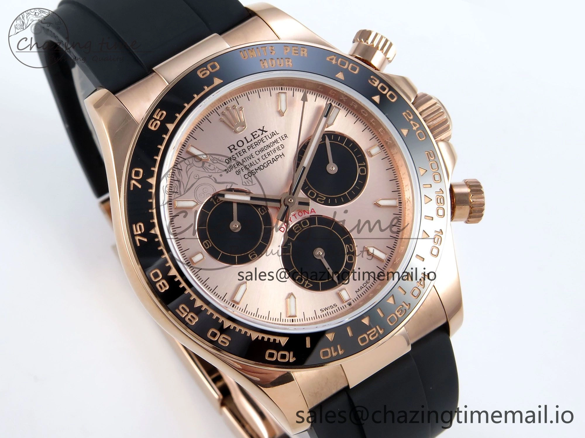 Neat Daytona 126515 QF 1:1 Best Edition RG Black Dial on Oysterflex Strap SH4131 V 700