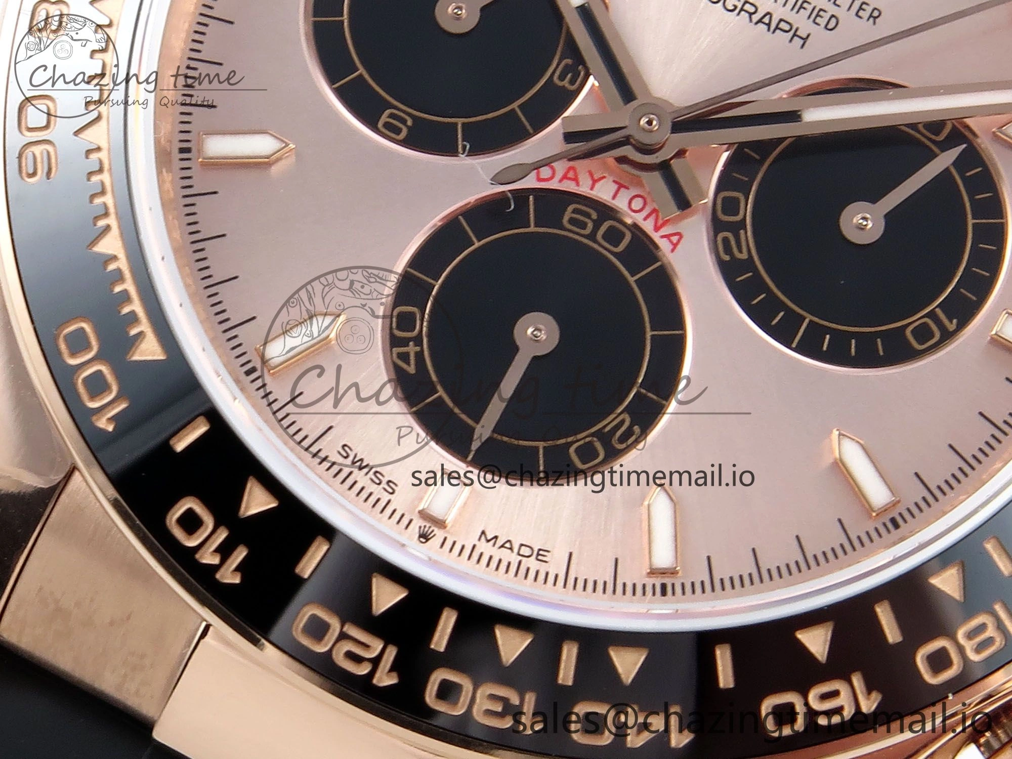 Neat Daytona 126515 QF 1:1 Best Edition RG Black Dial on Oysterflex Strap SH4131 V 700