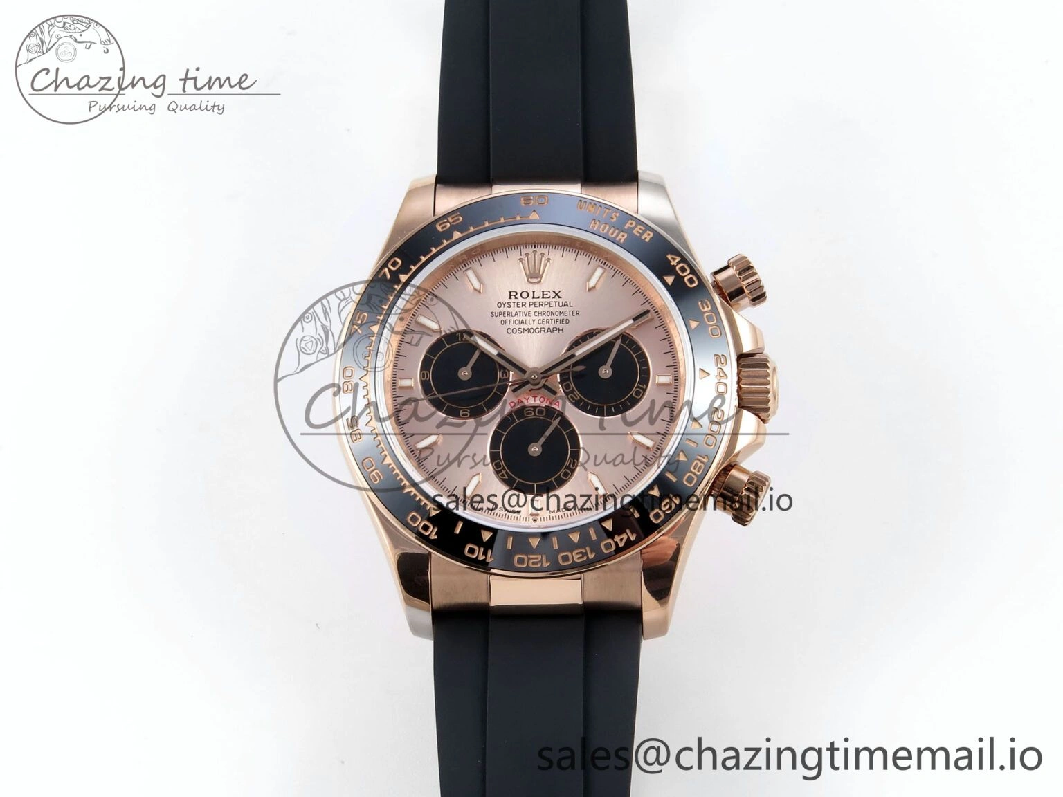 Neat Daytona 126515 QF 1:1 Best Edition RG Black Dial on Oysterflex Strap SH4131 V 700