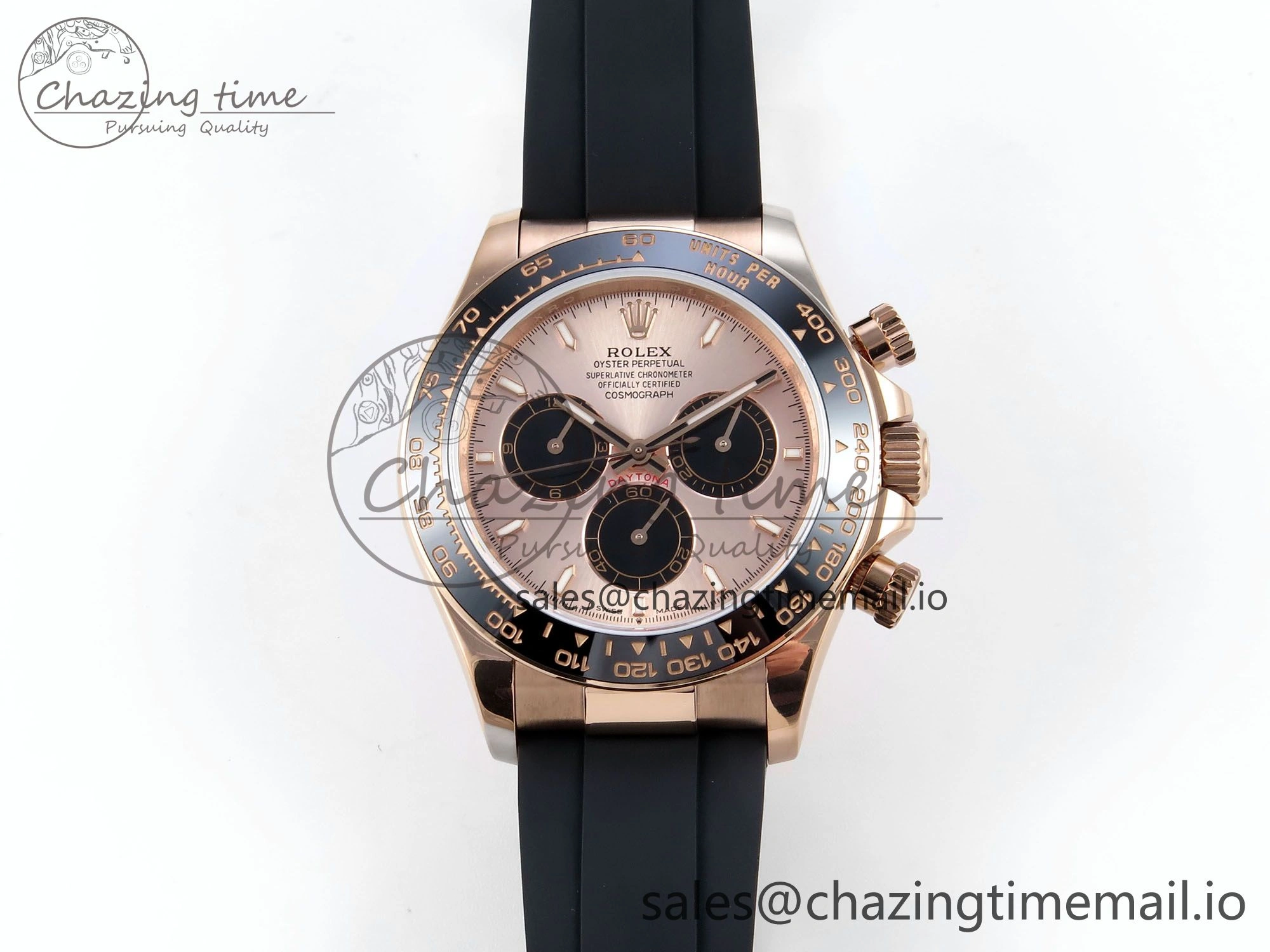 Neat Daytona 126515 QF 1:1 Best Edition RG Black Dial on Oysterflex Strap SH4131 V 700
