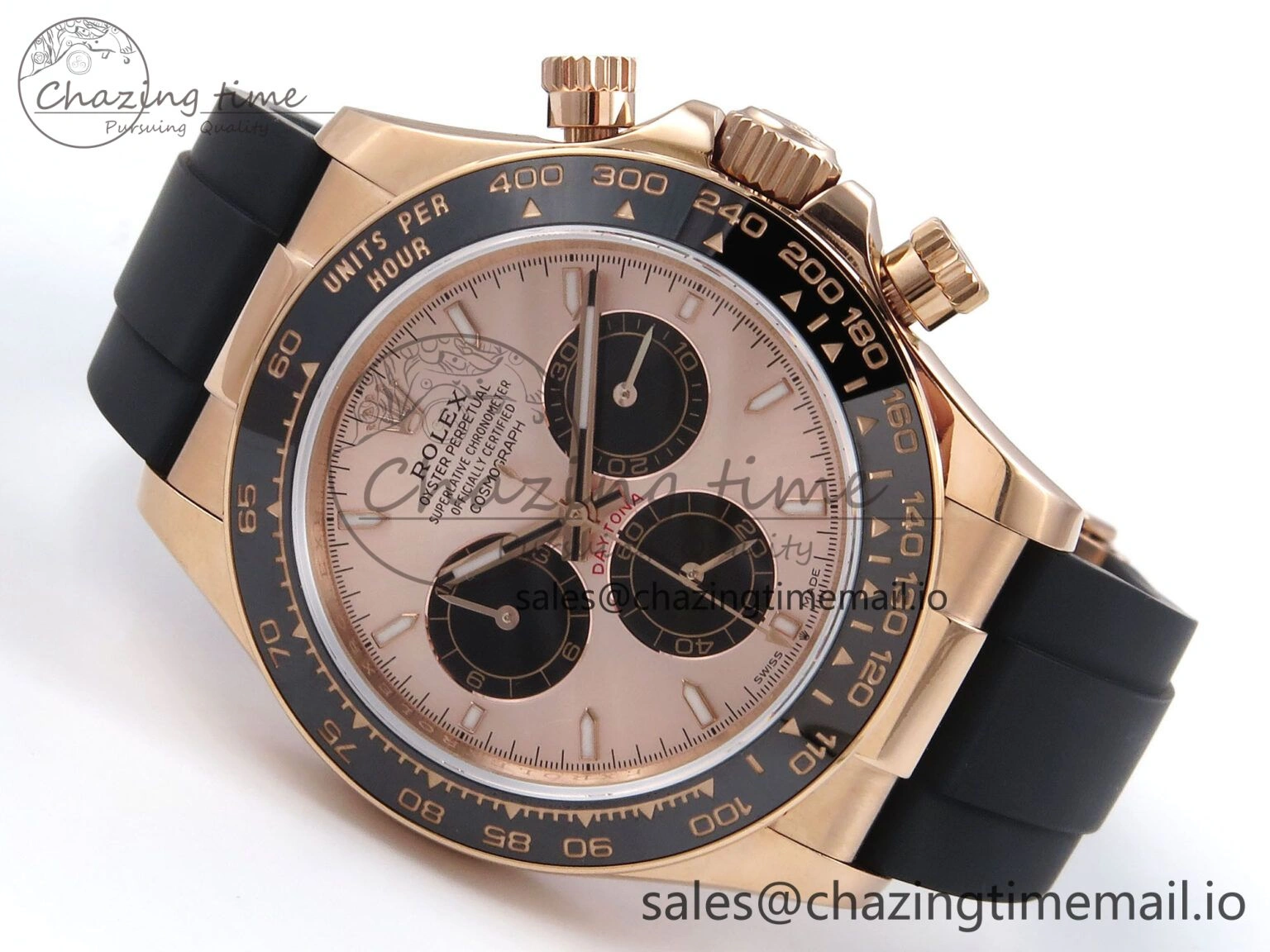 Daytona 126515 QF 1:1 Best Edition RG Black Dial on Oysterflex Strap SH4131 V Effortless 1270