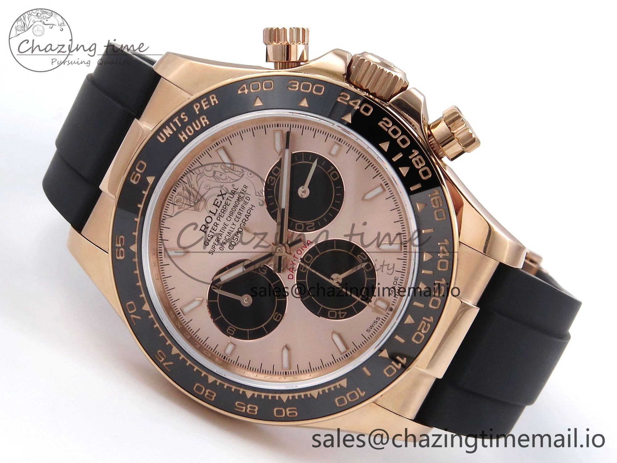 Daytona 126515 QF 1:1 Best Edition RG Black Dial on Oysterflex Strap SH4131 V Effortless 1270