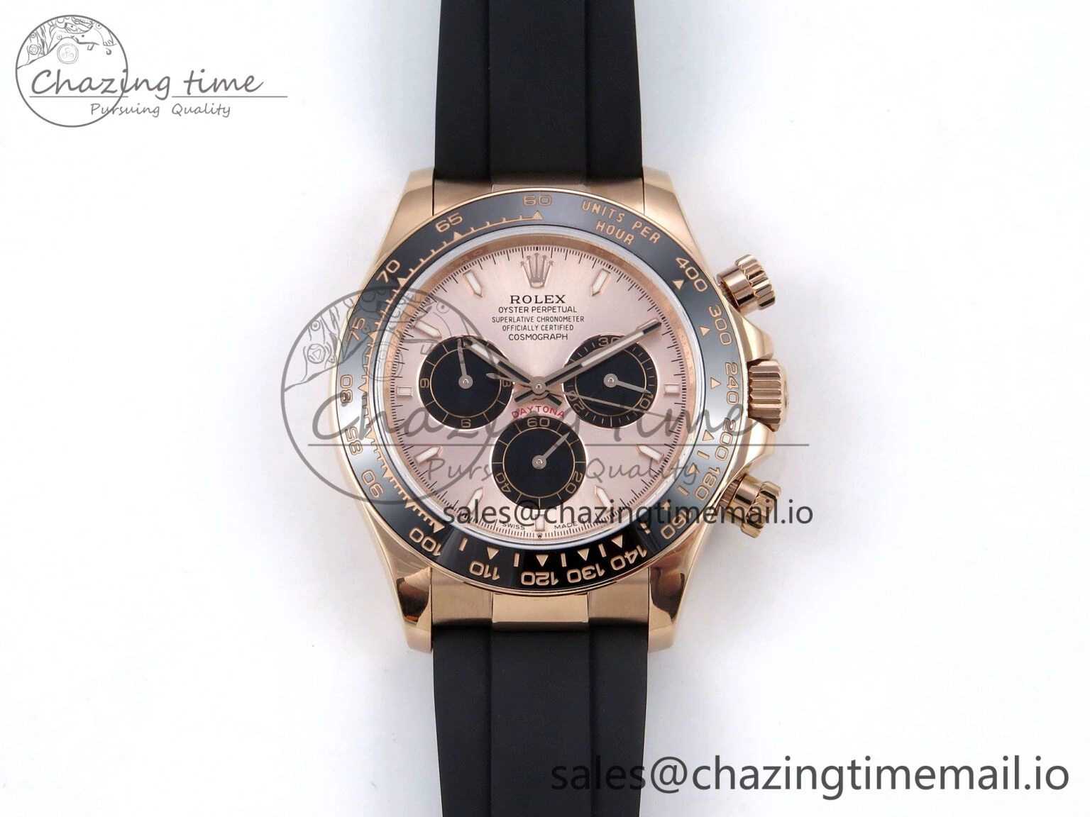 Daytona 126515 QF 1:1 Best Edition RG Black Dial on Oysterflex Strap SH4131 V Effortless 1270