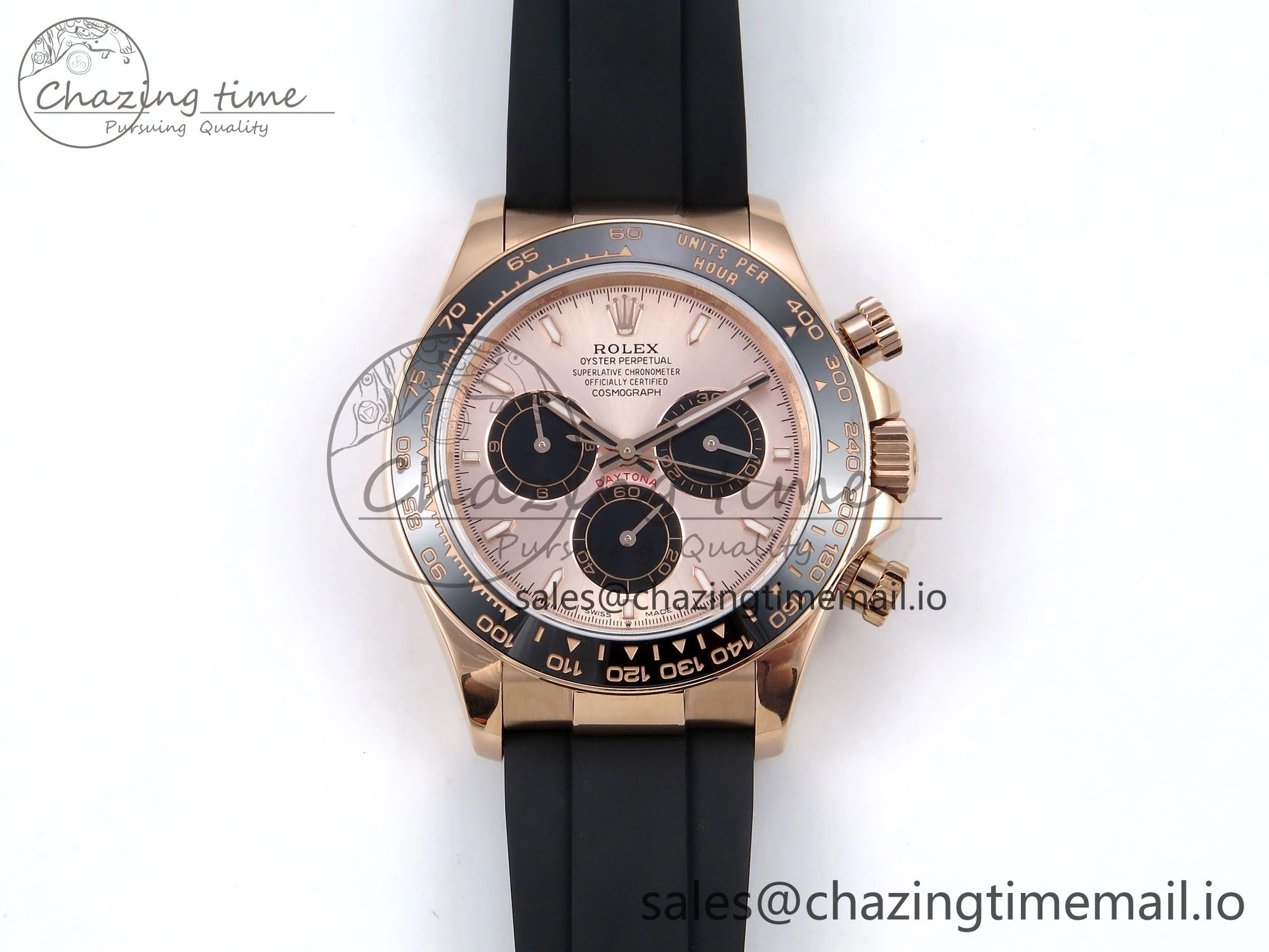 Daytona 126515 QF 1:1 Best Edition RG Black Dial on Oysterflex Strap SH4131 V Effortless 1270