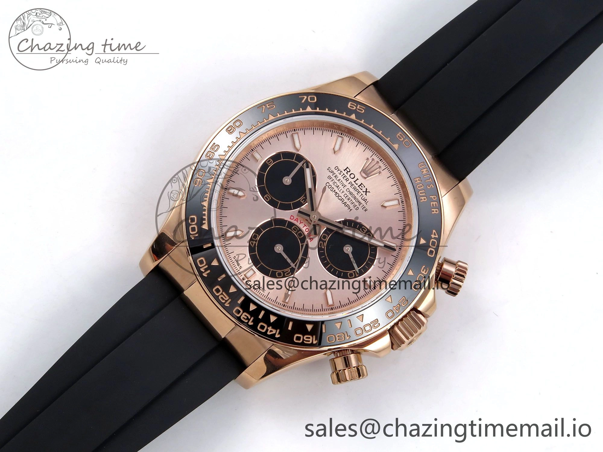 Daytona 126515 QF 1:1 Best Edition RG Black Dial on Oysterflex Strap SH4131 V Effortless 1270