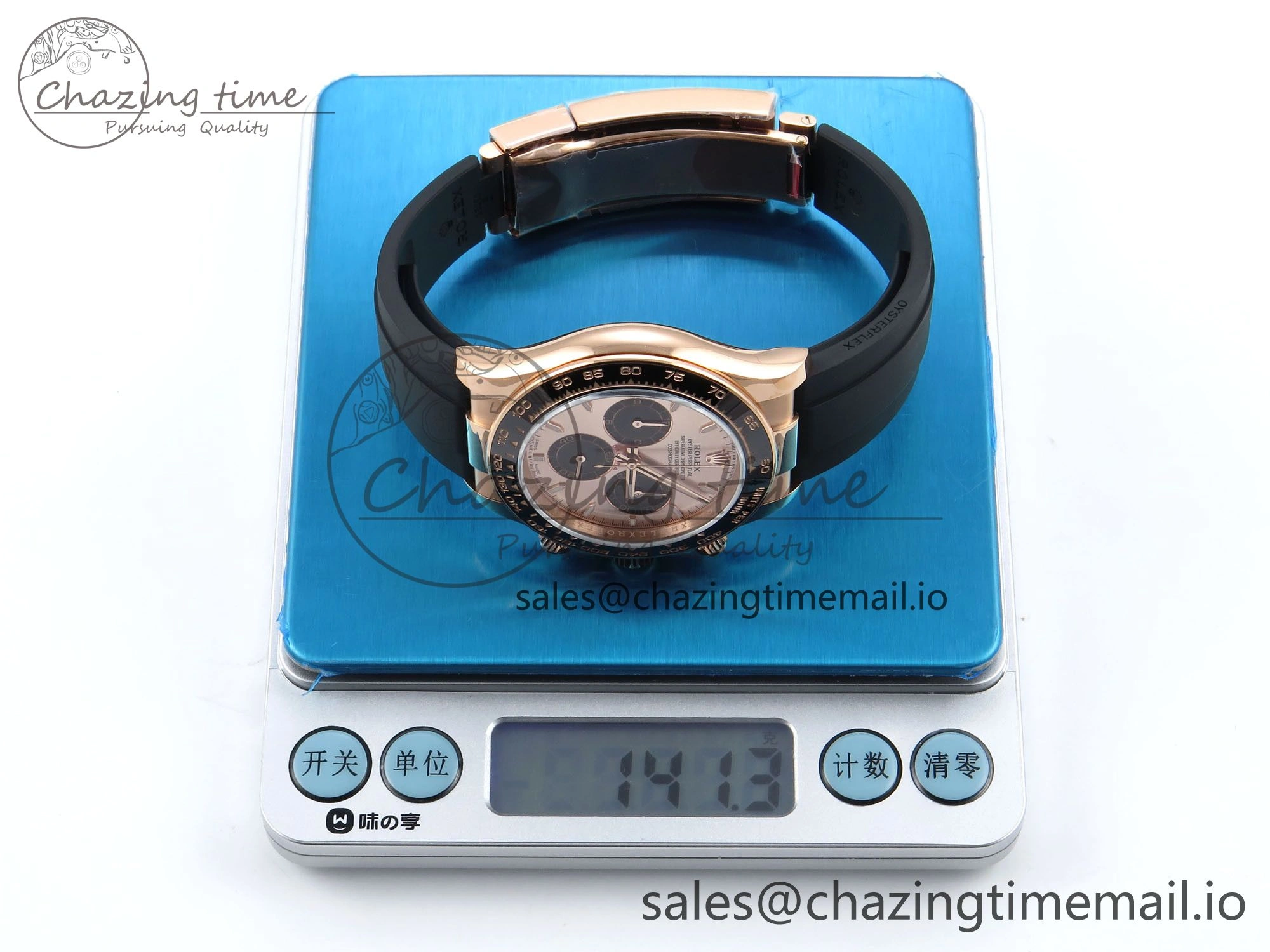 Daytona 126515 QF 1:1 Best Edition RG Black Dial on Oysterflex Strap SH4131 V6（Gain Weight） Casual 1208