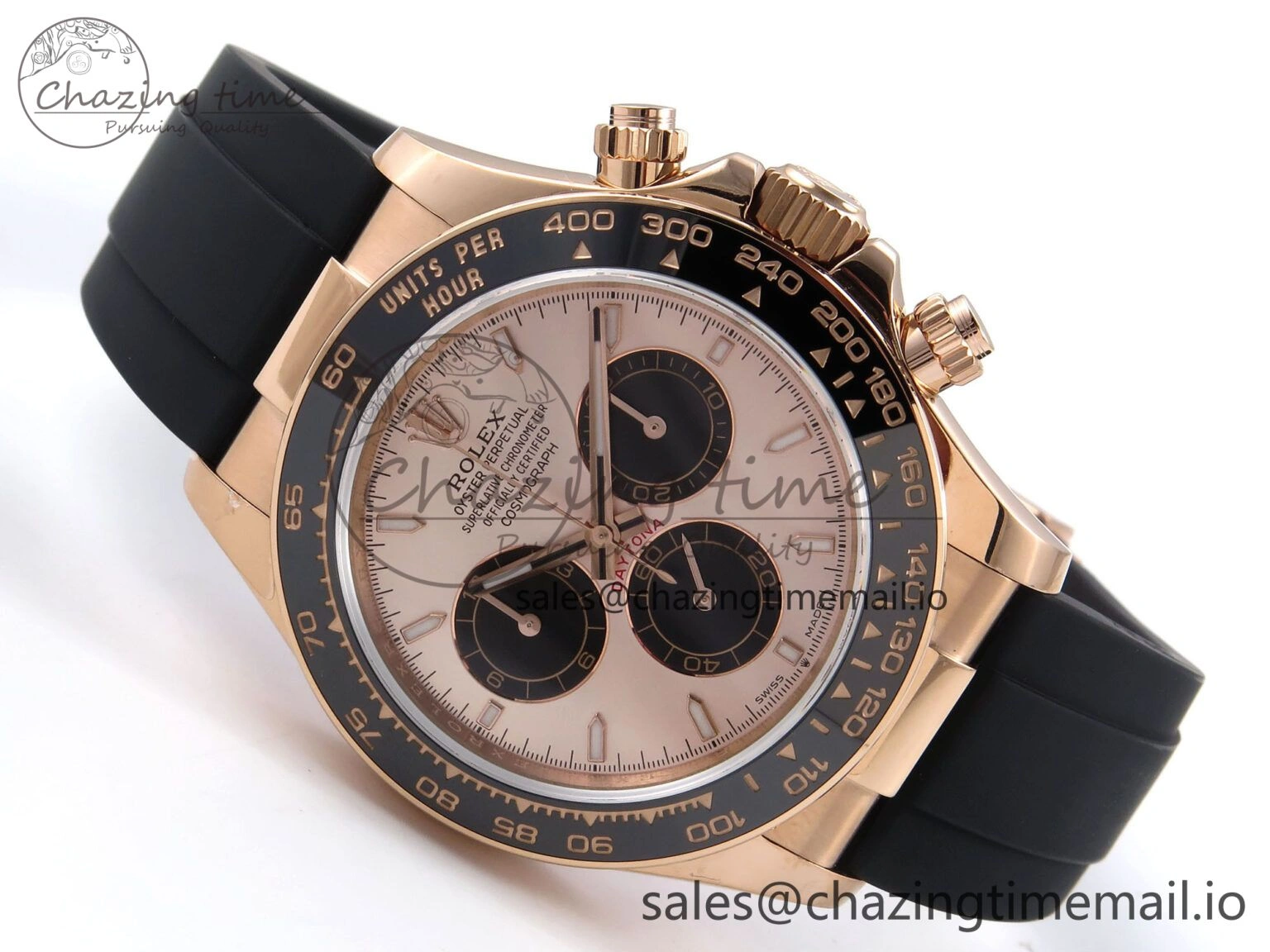 Daytona 126515 QF 1:1 Best Edition RG Black Dial on Oysterflex Strap SH4131 V6（Gain Weight） Casual 1208