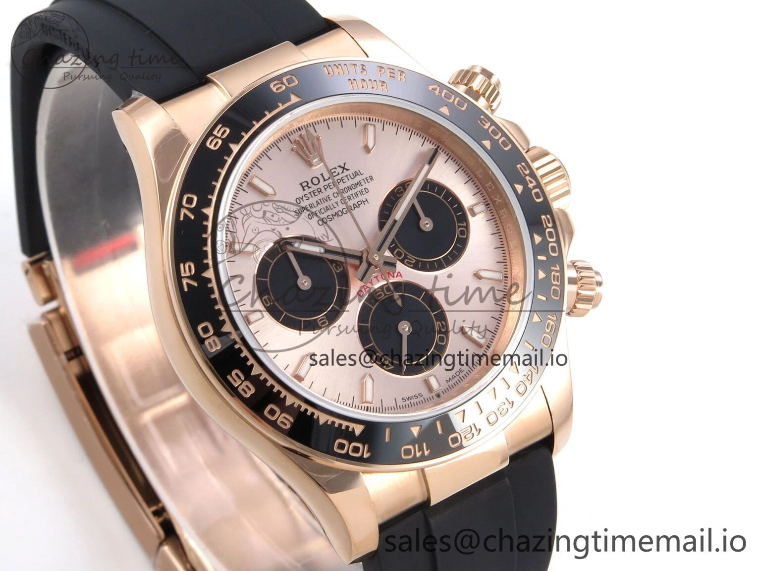Daytona 126515 QF 1:1 Best Edition RG Black Dial on Oysterflex Strap SH4131 V6（Gain Weight） Casual 1208