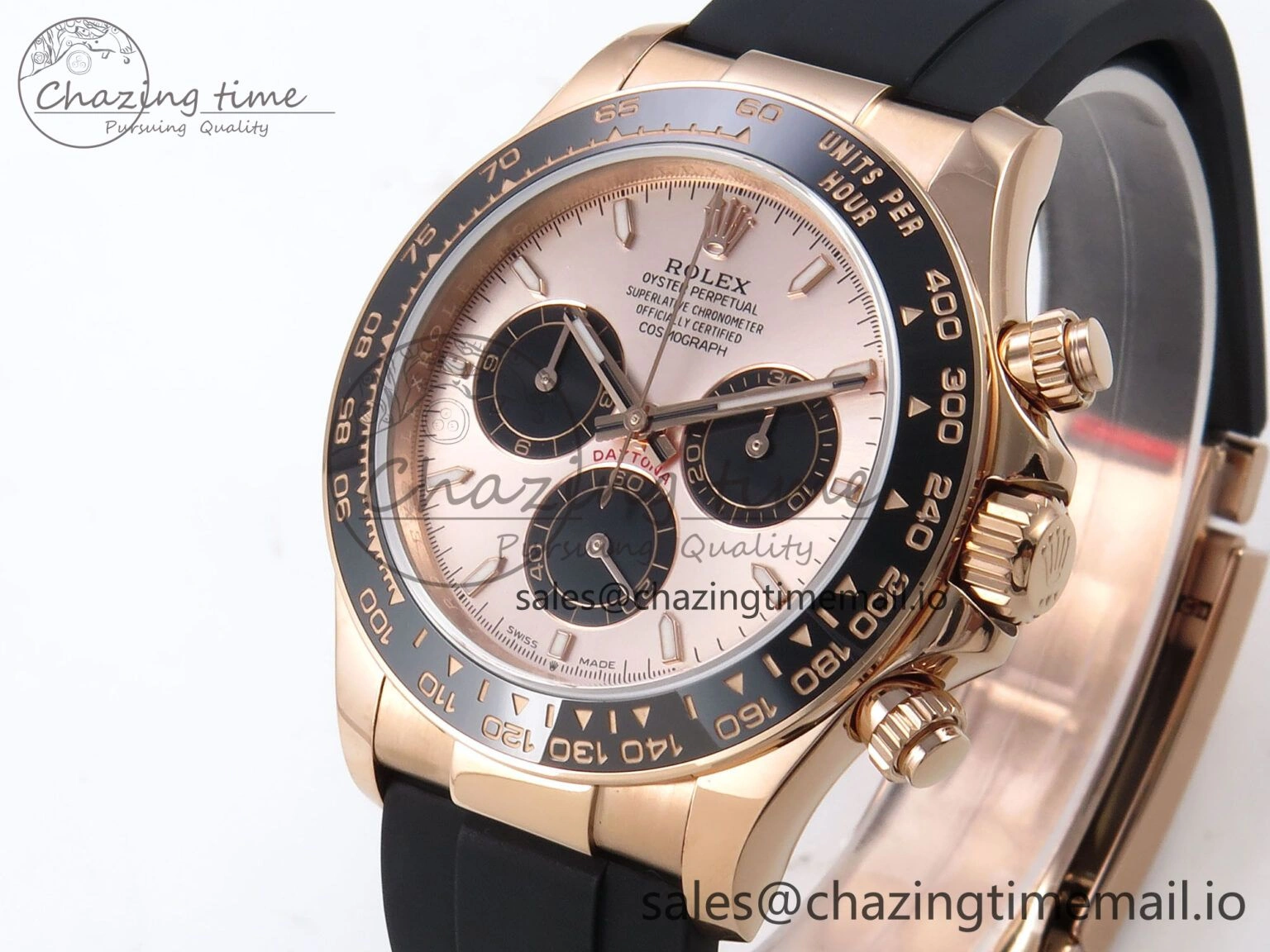 Daytona 126515 QF 1:1 Best Edition RG Black Dial on Oysterflex Strap SH4131 V6（Gain Weight） Casual 1208