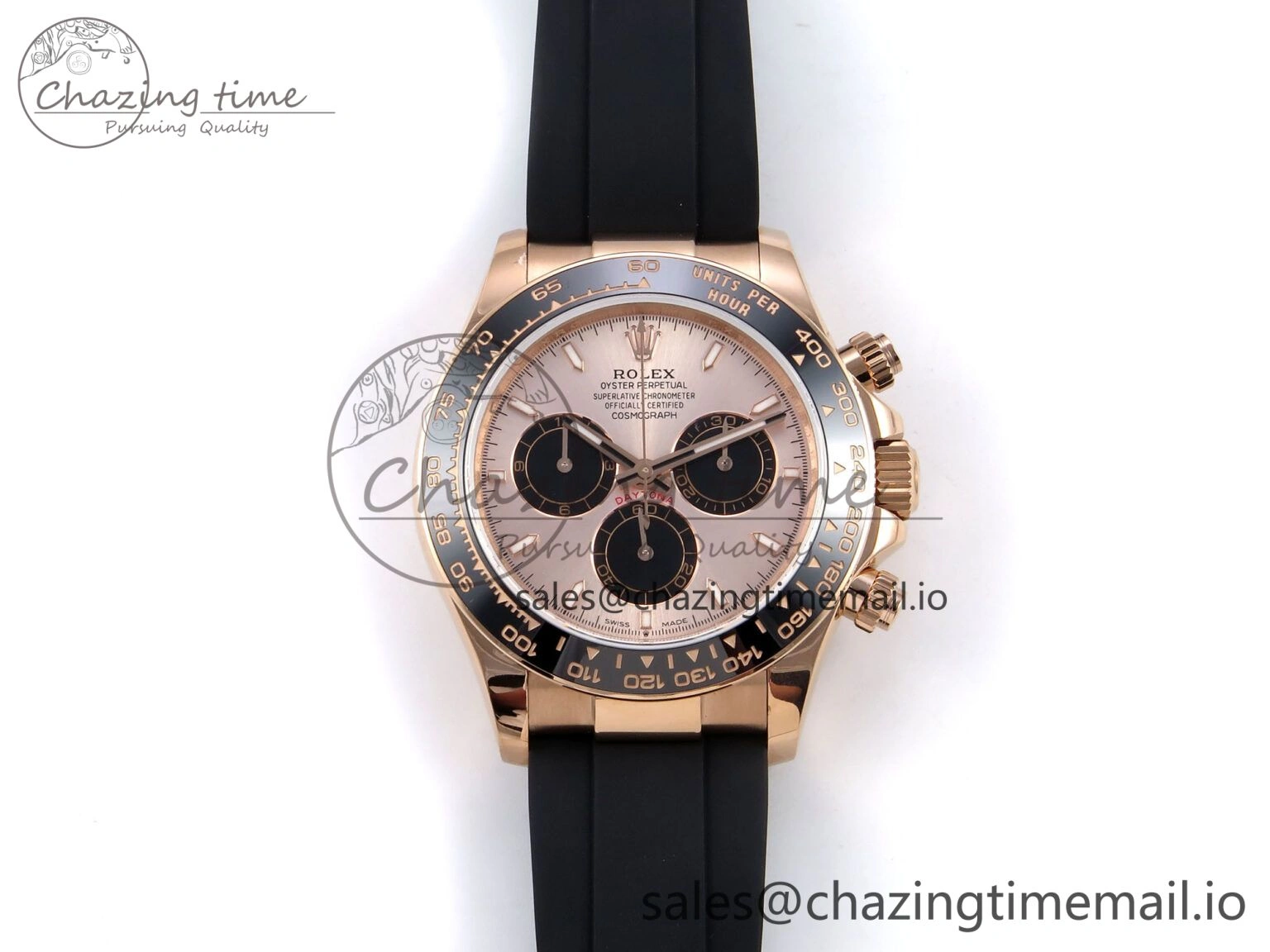 Daytona 126515 QF 1:1 Best Edition RG Black Dial on Oysterflex Strap SH4131 V6（Gain Weight） Casual 1208