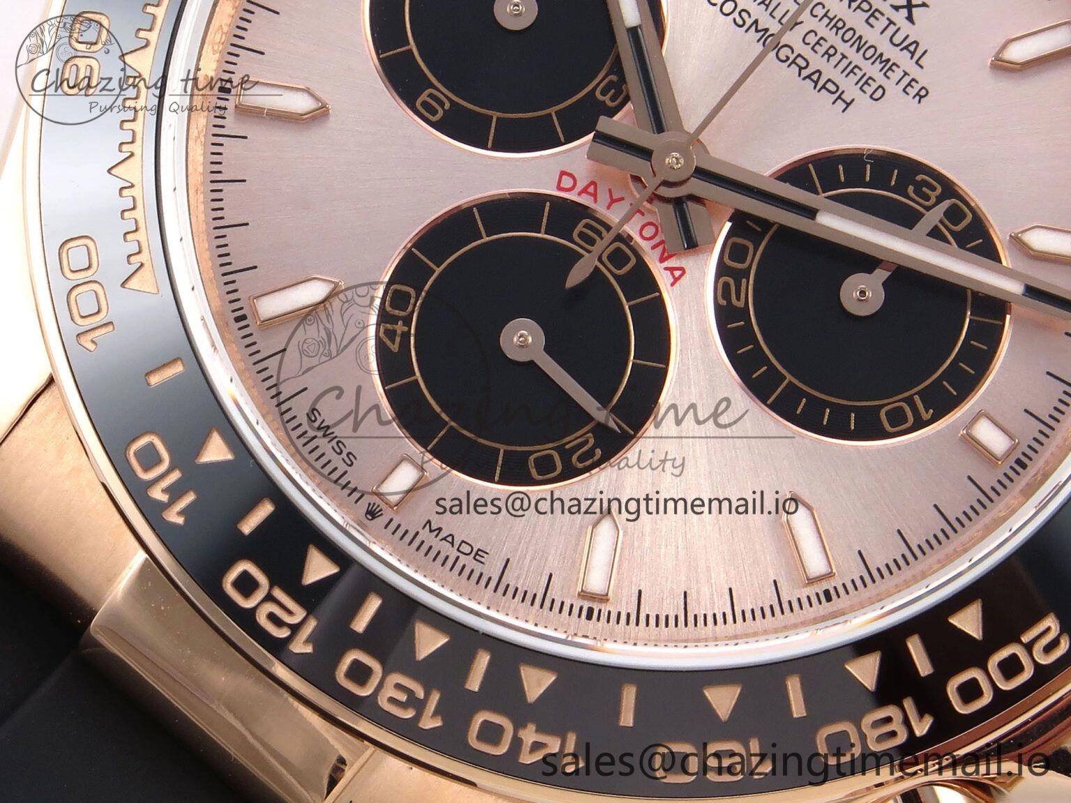 Daytona 126515 QF 1:1 Best Edition RG Black Dial on Oysterflex Strap SH4131 V6（Gain Weight） Casual 1208