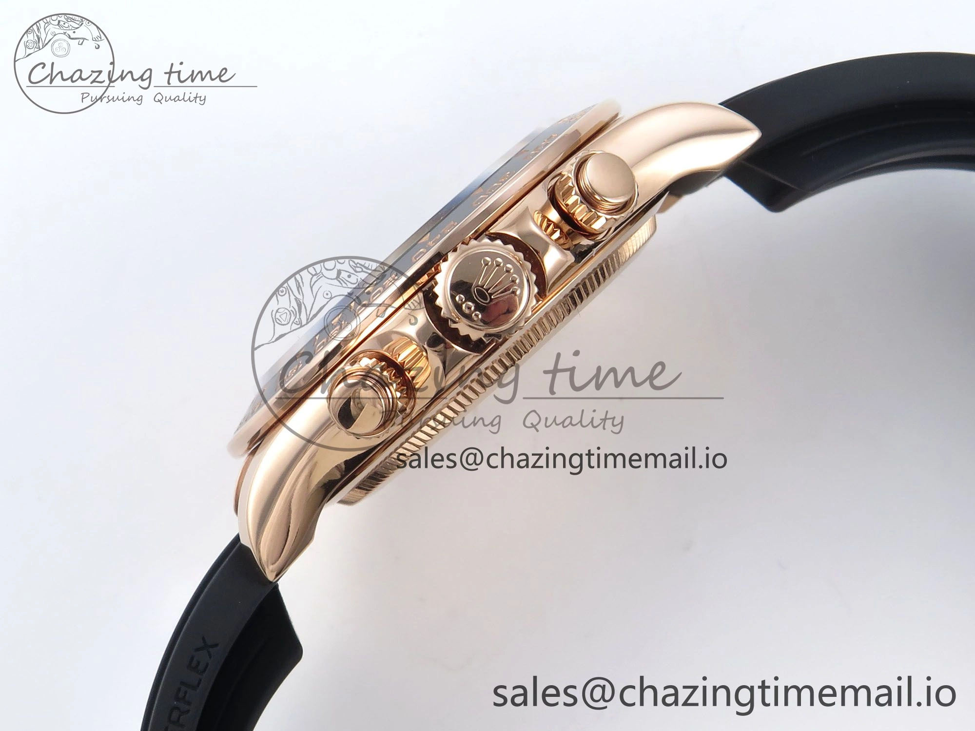 TechFriendly Daytona 126515 QF 1:1 Best Edition RG Black Diamonds Dial on Oysterflex Strap QF4131 V 345