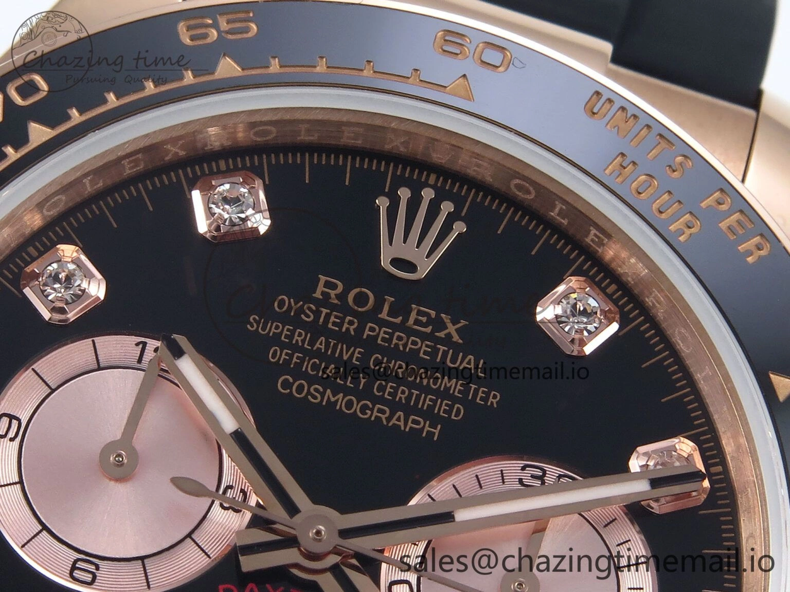 TechFriendly Daytona 126515 QF 1:1 Best Edition RG Black Diamonds Dial on Oysterflex Strap QF4131 V 345