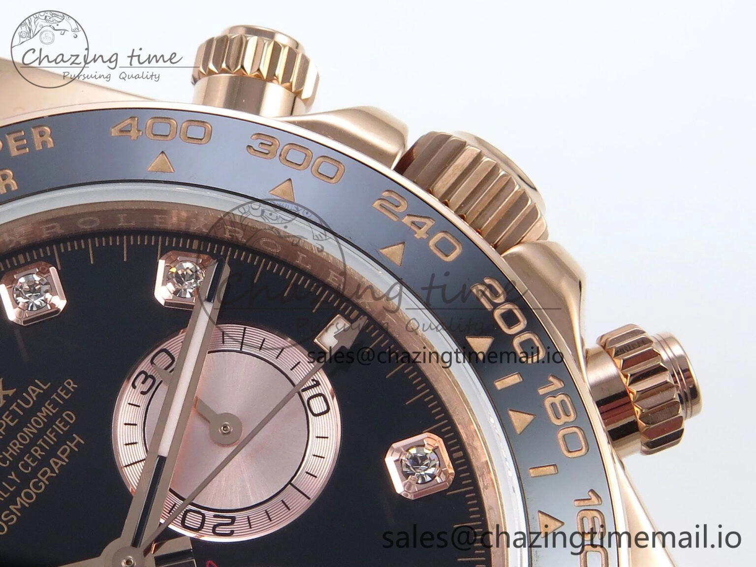 TechFriendly Daytona 126515 QF 1:1 Best Edition RG Black Diamonds Dial on Oysterflex Strap QF4131 V 345