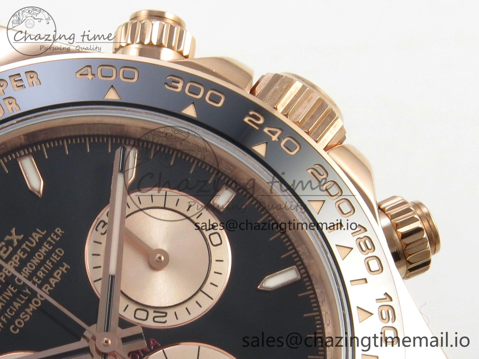 Daytona 126515 RG Clean 1:1 Best Edition Black Ceramic Bezel Black Stick Dial on Oysterflex Rubber Strap DD QuickDry 232