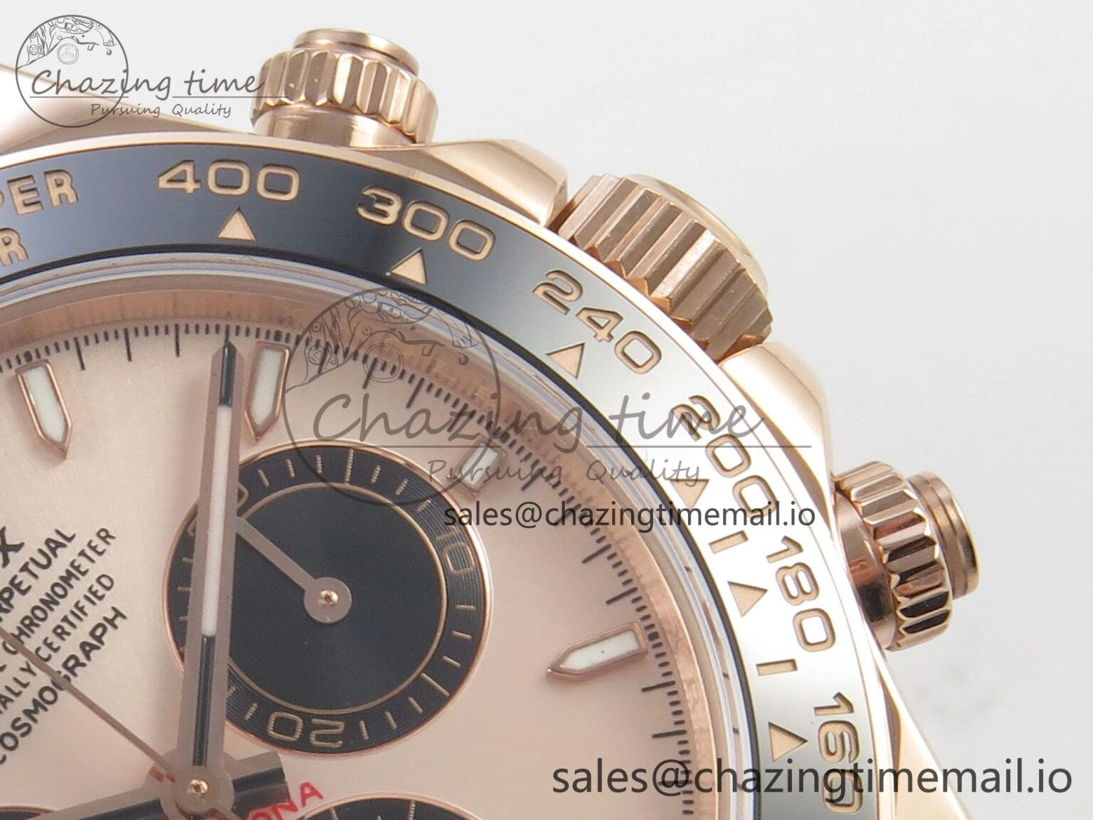 Daytona 126515 RG Clean 1:1 Best Edition Black Ceramic Bezel RG Stick Dial on Oysterflex Rubber Strap DD Durable 230