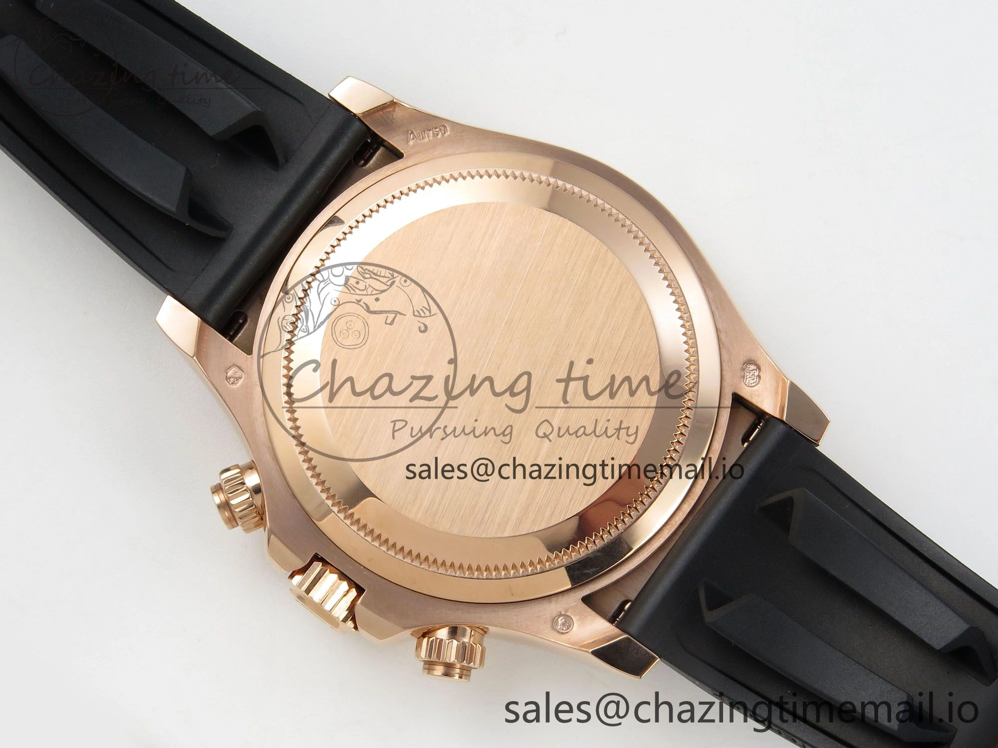 Refined Daytona 126515 RG Clean 1:1 Best Edition Black RG Diamonds Dial on Oysterflex Strap DD 229