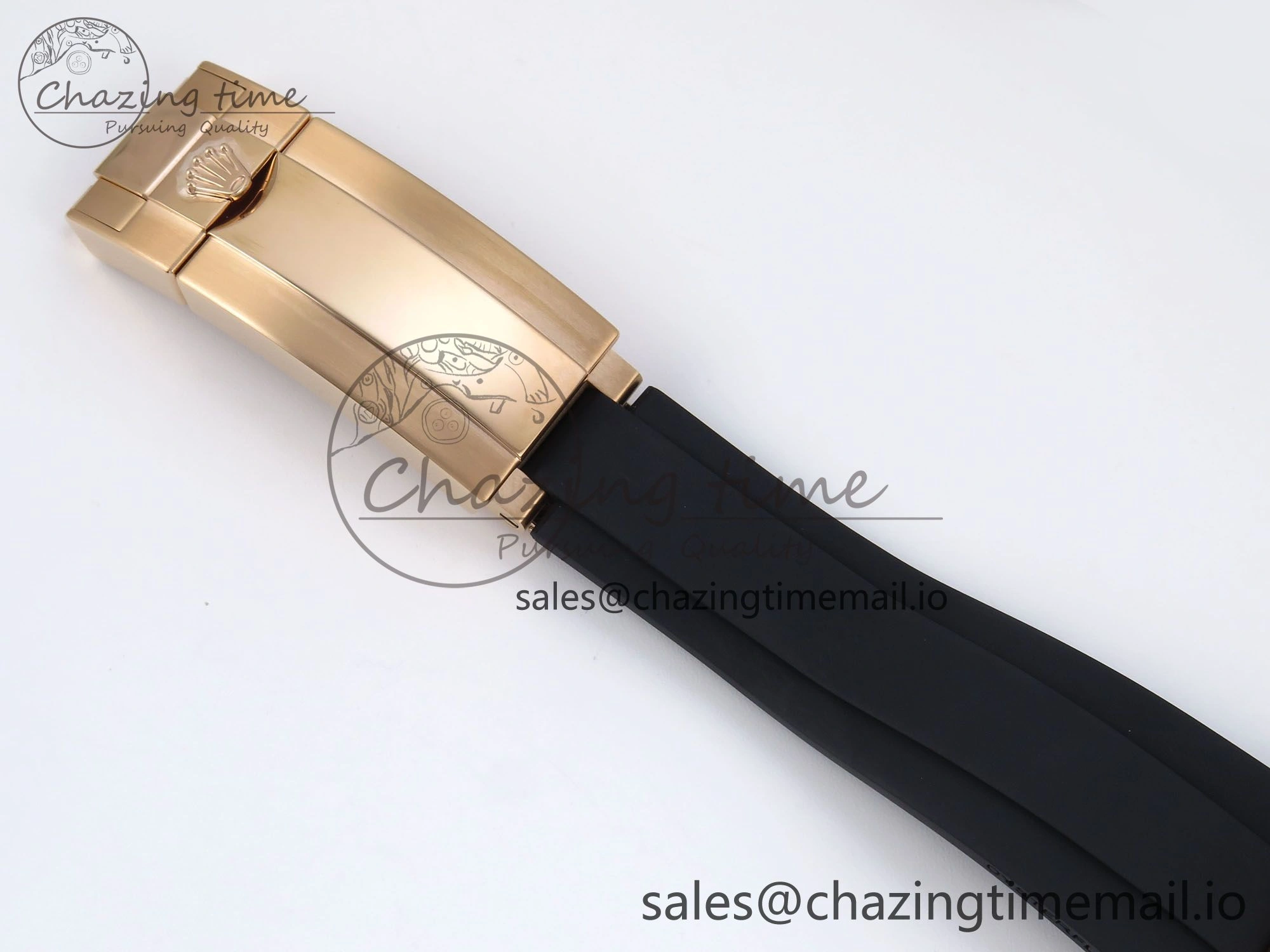 Refined Daytona 126515 RG Clean 1:1 Best Edition Black RG Diamonds Dial on Oysterflex Strap DD 229