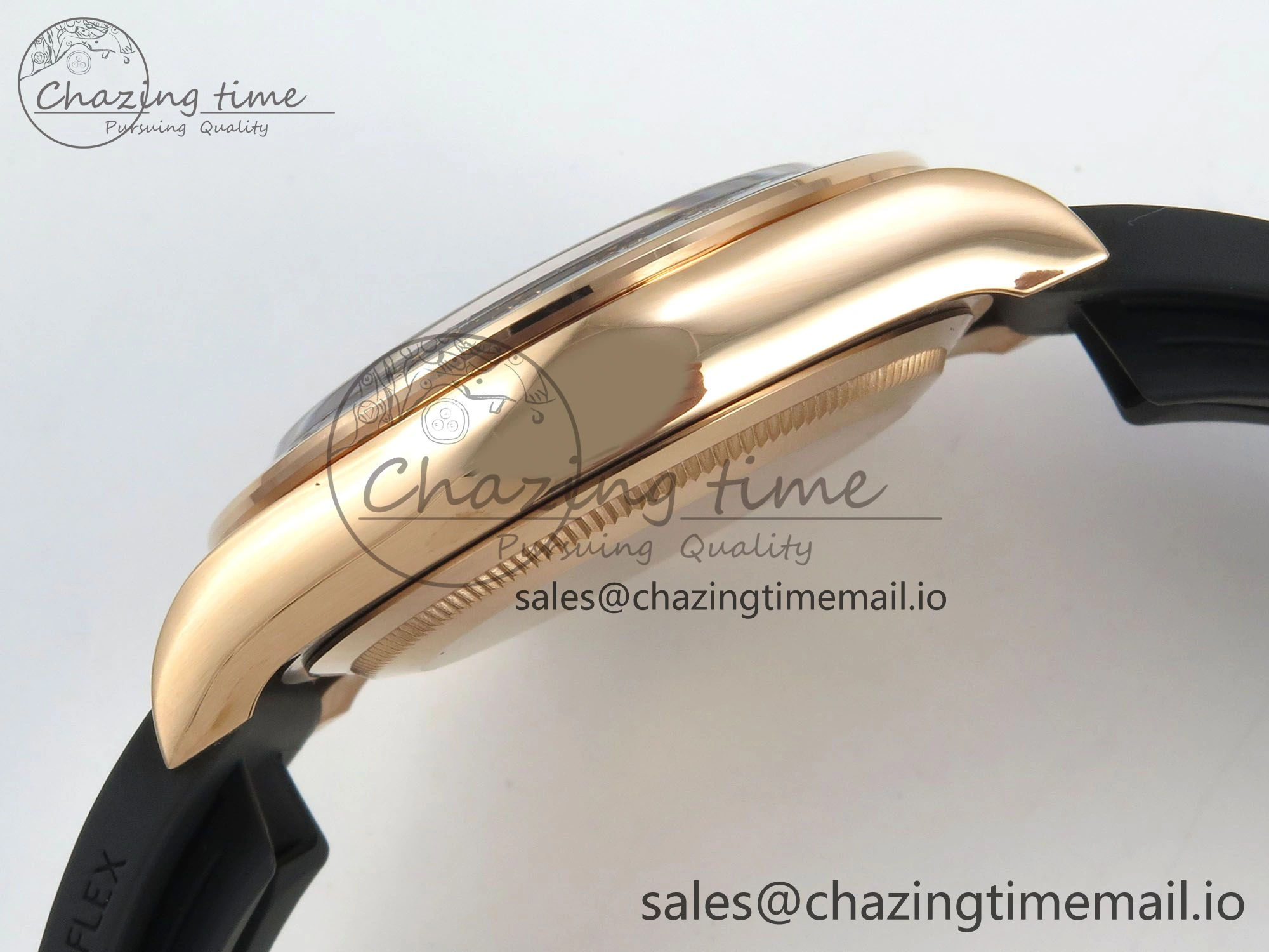 Daytona 126515 VSF 1:1 Best Edition Black RG Dial on Oysterflex Strap VS4131 V2 (Weighted) Stretchable 114