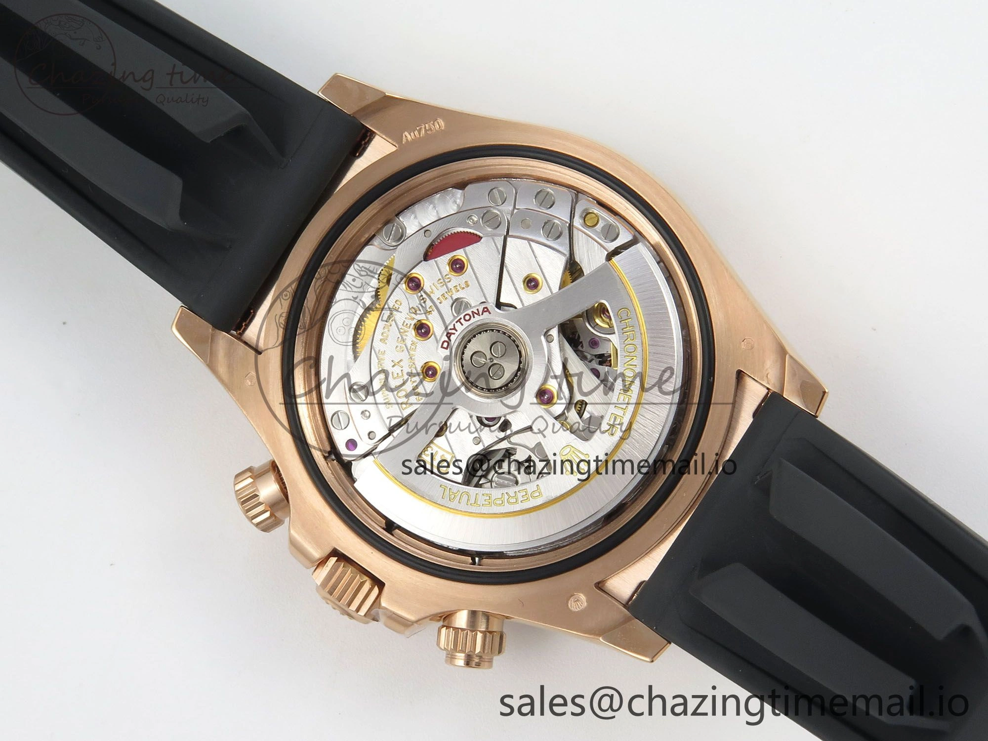 Daytona 126515 VSF 1:1 Best Edition Black RG Dial on Oysterflex Strap VS4131 V2 (Weighted) Stretchable 114