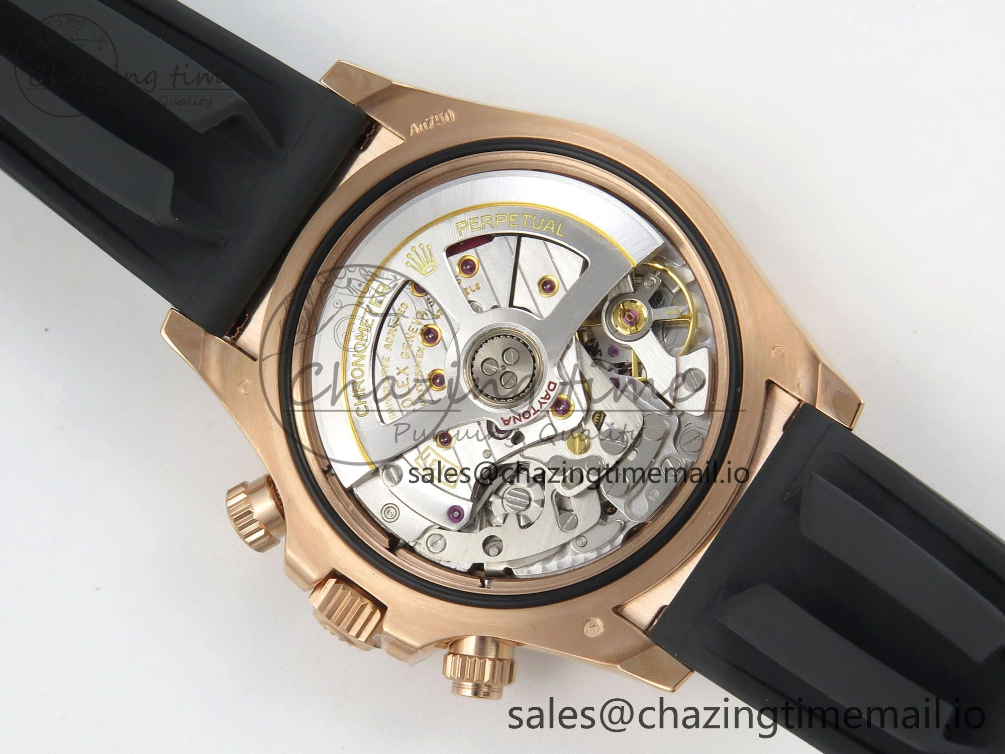 Daytona 126515 VSF 1:1 Best Edition Black RG Dial on Oysterflex Strap VS4131 V2 (Weighted) Stretchable 114