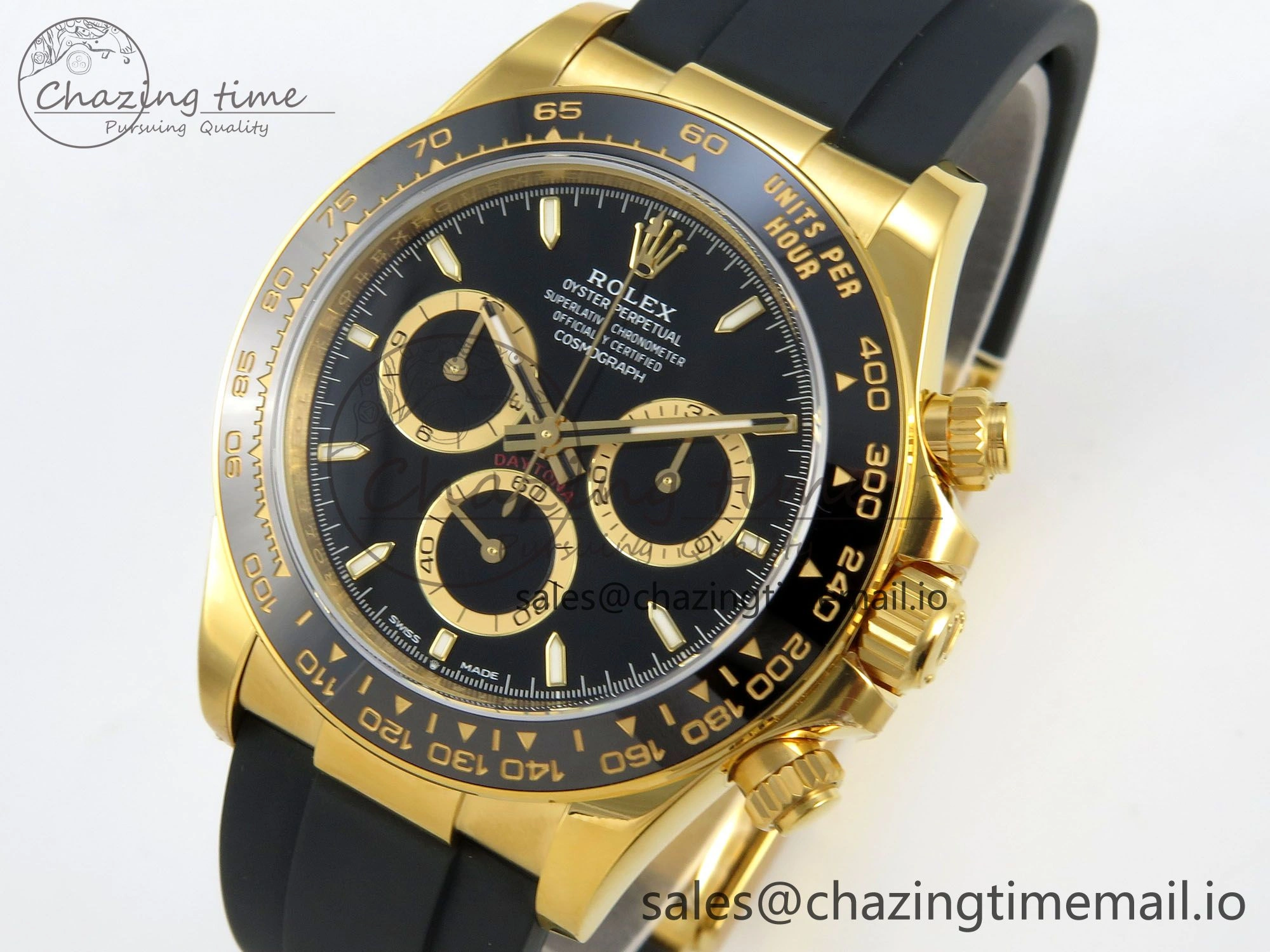 Attractive Daytona 126515 VSF 1:1 Best Edition Black RG Dial on Oysterflex Strap VS4131 V2 (Weighted) 154
