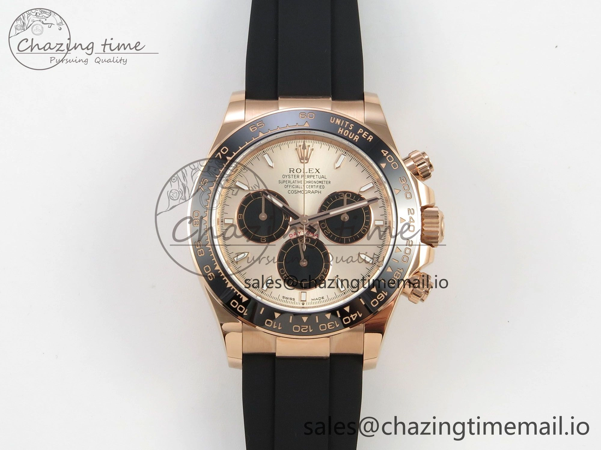 Casual Daytona 126515LN THBF 1:1 Best Edition RG Black Dial on Oysterflex Strap SH 224