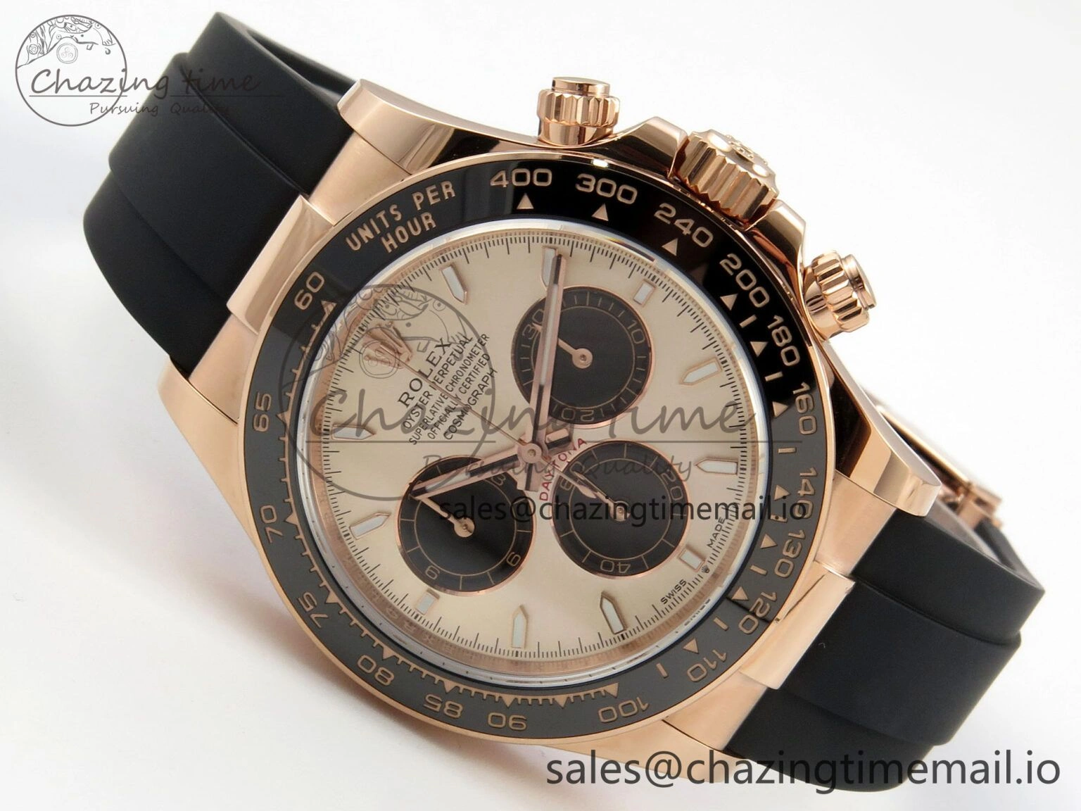 Casual Daytona 126515LN THBF 1:1 Best Edition RG Black Dial on Oysterflex Strap SH 224