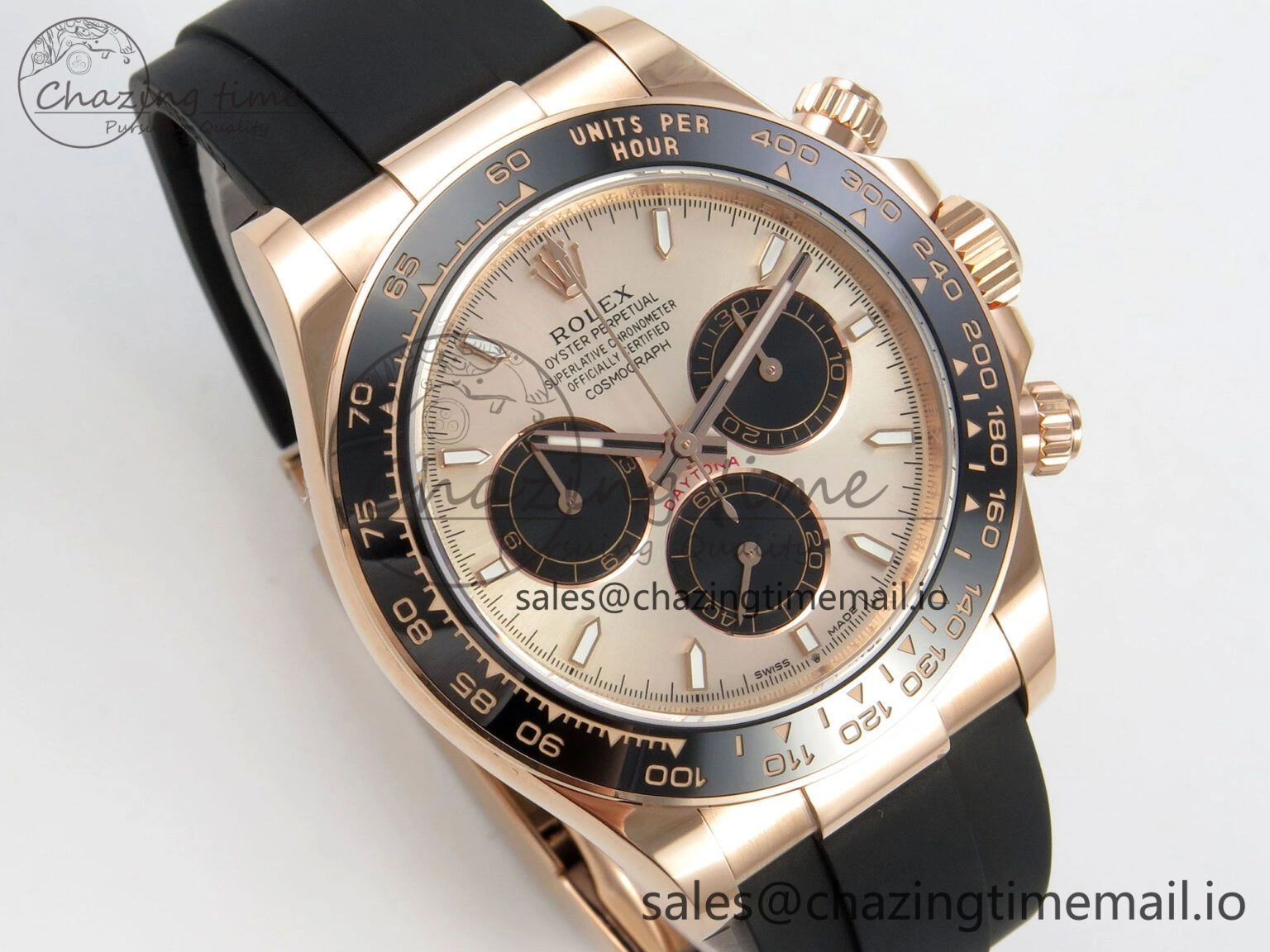 Casual Daytona 126515LN THBF 1:1 Best Edition RG Black Dial on Oysterflex Strap SH 224