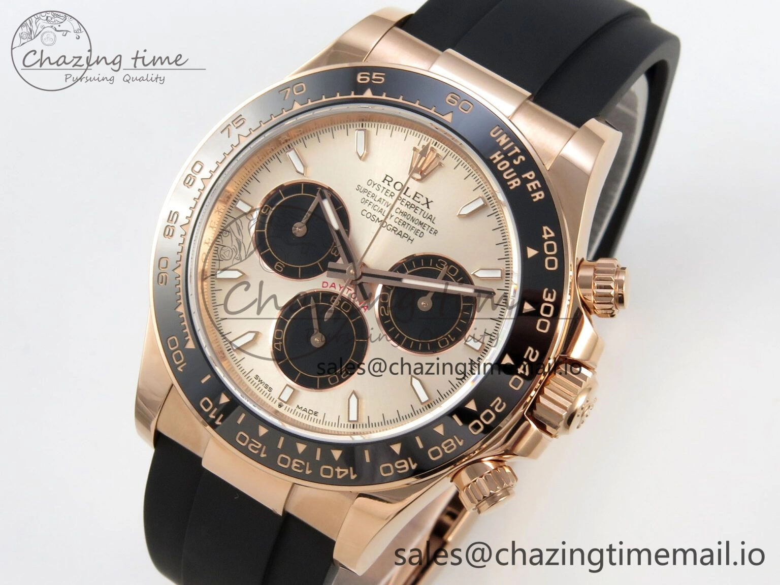 Casual Daytona 126515LN THBF 1:1 Best Edition RG Black Dial on Oysterflex Strap SH 224