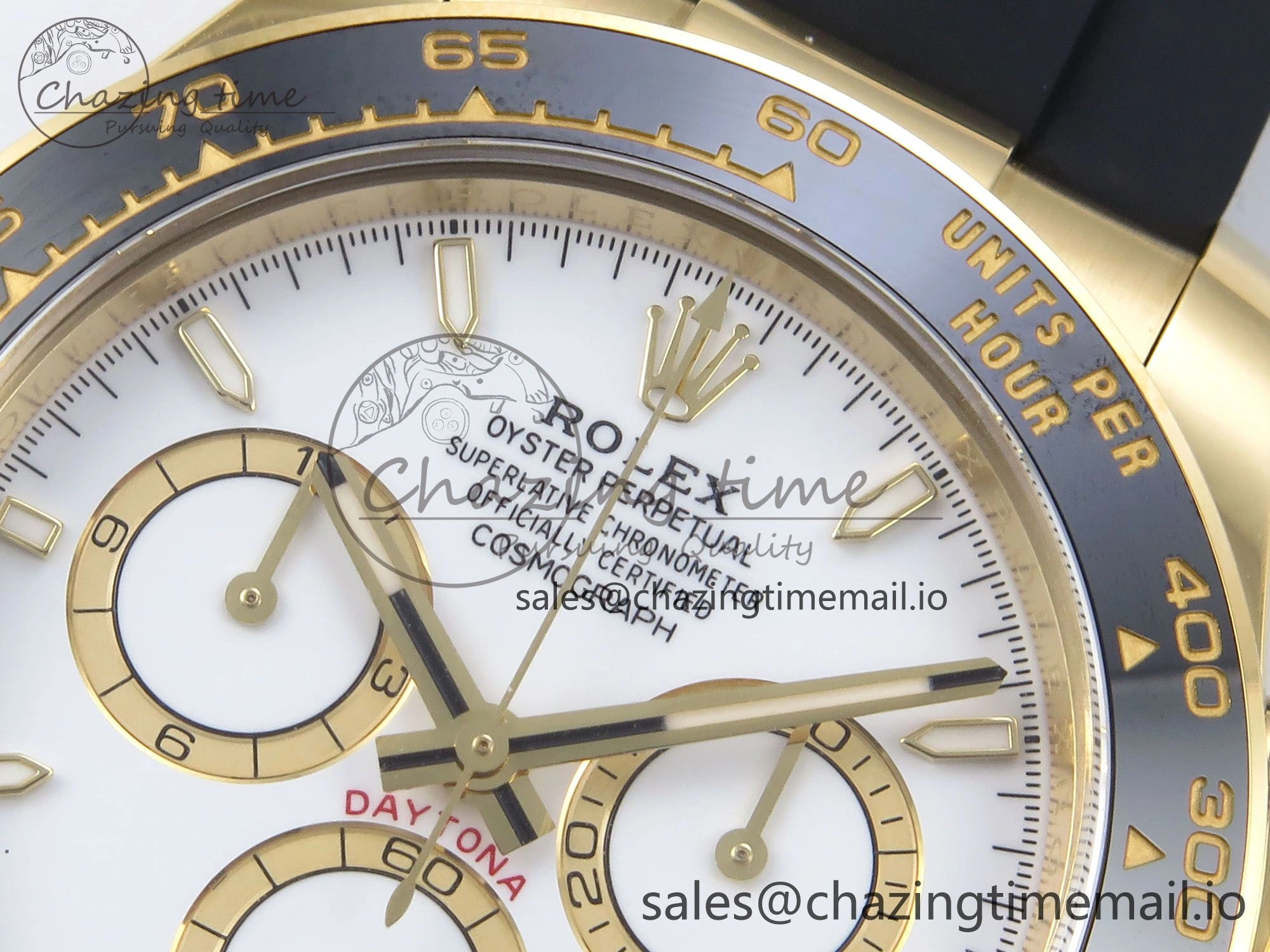 HighPerformance Daytona 126518 Clean YG 1:1 Best Edition White Dial on Oysterflex Rubber Strap DD 236
