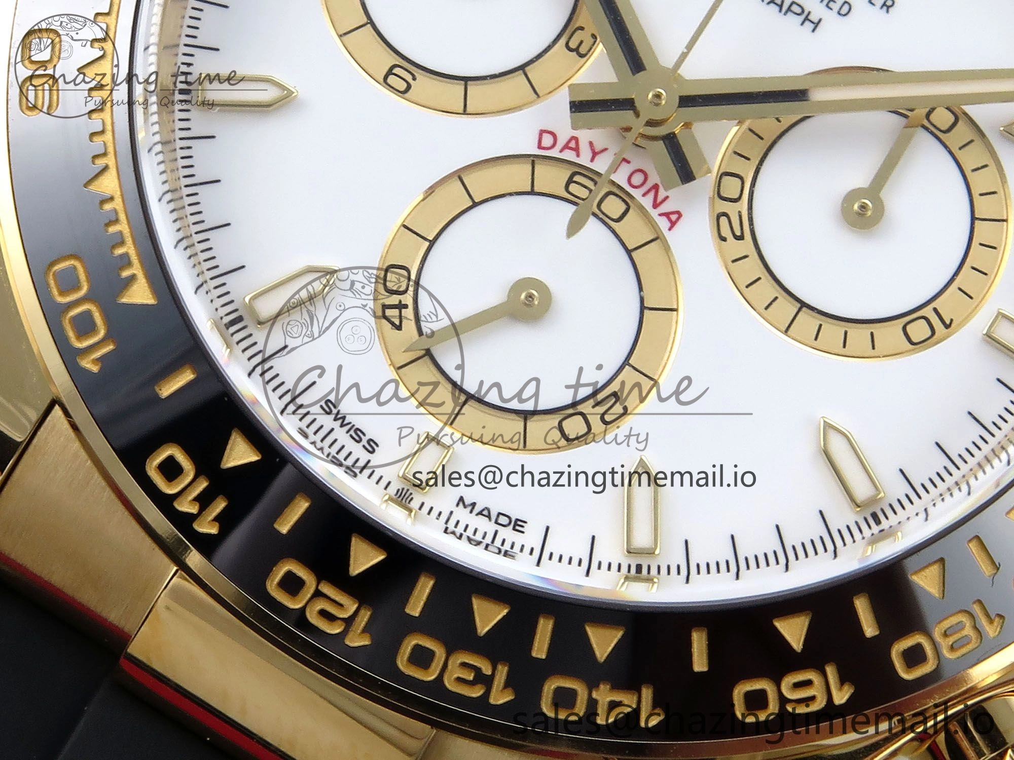 HighPerformance Daytona 126518 Clean YG 1:1 Best Edition White Dial on Oysterflex Rubber Strap DD 236