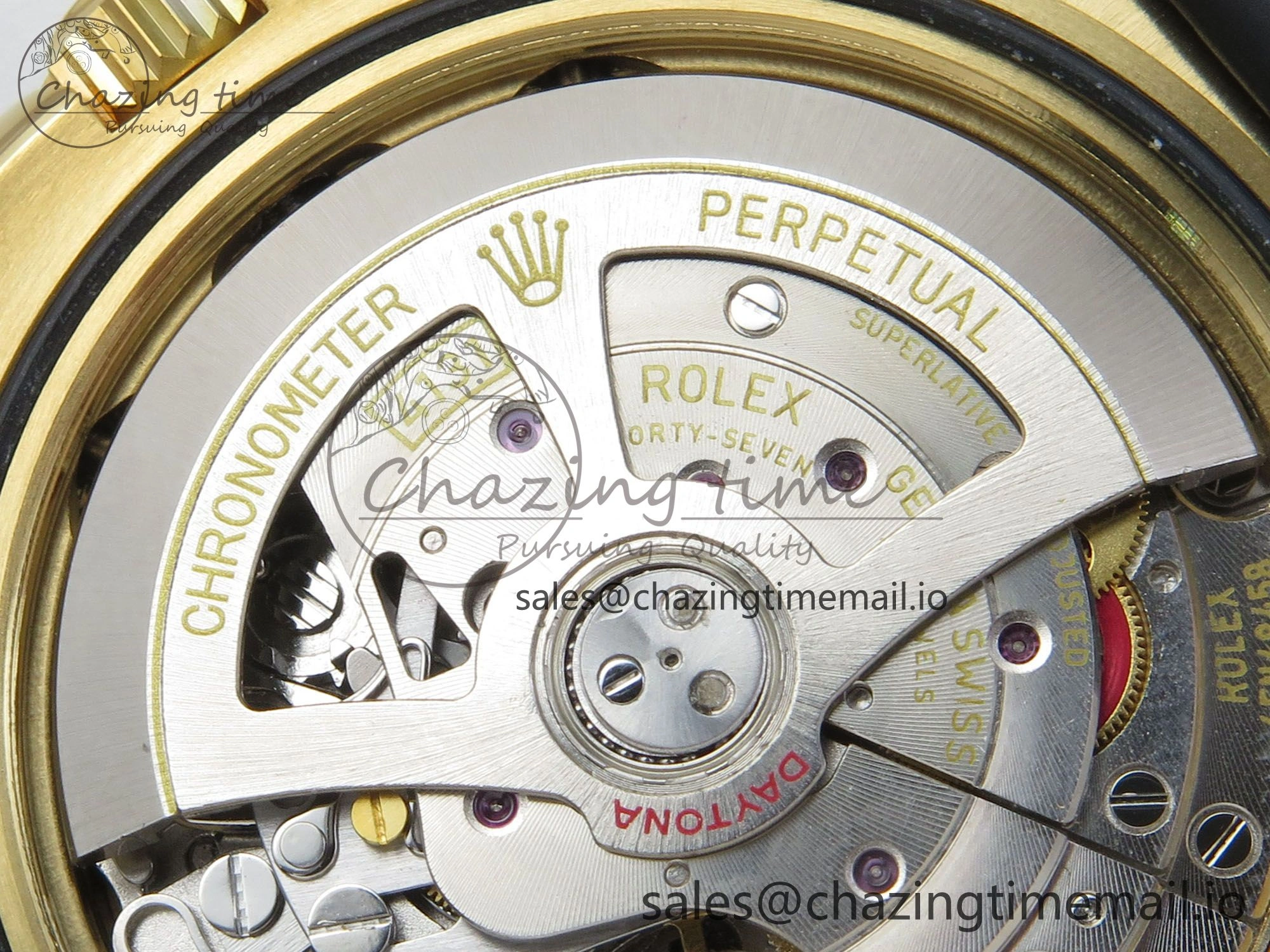 EyeCatching Daytona 126518 Clean YG 1:1 Best Edition YG Dial on Oysterflex Rubber Strap DD 239