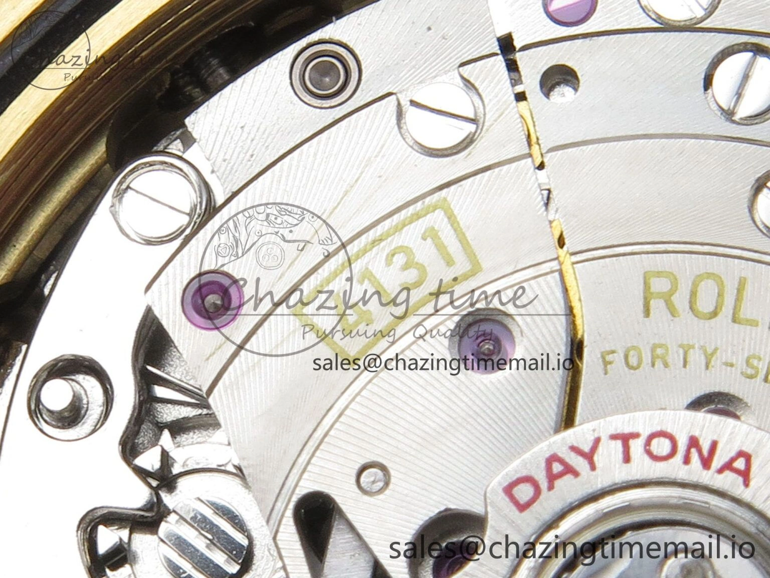 EyeCatching Daytona 126518 Clean YG 1:1 Best Edition YG Dial on Oysterflex Rubber Strap DD 239