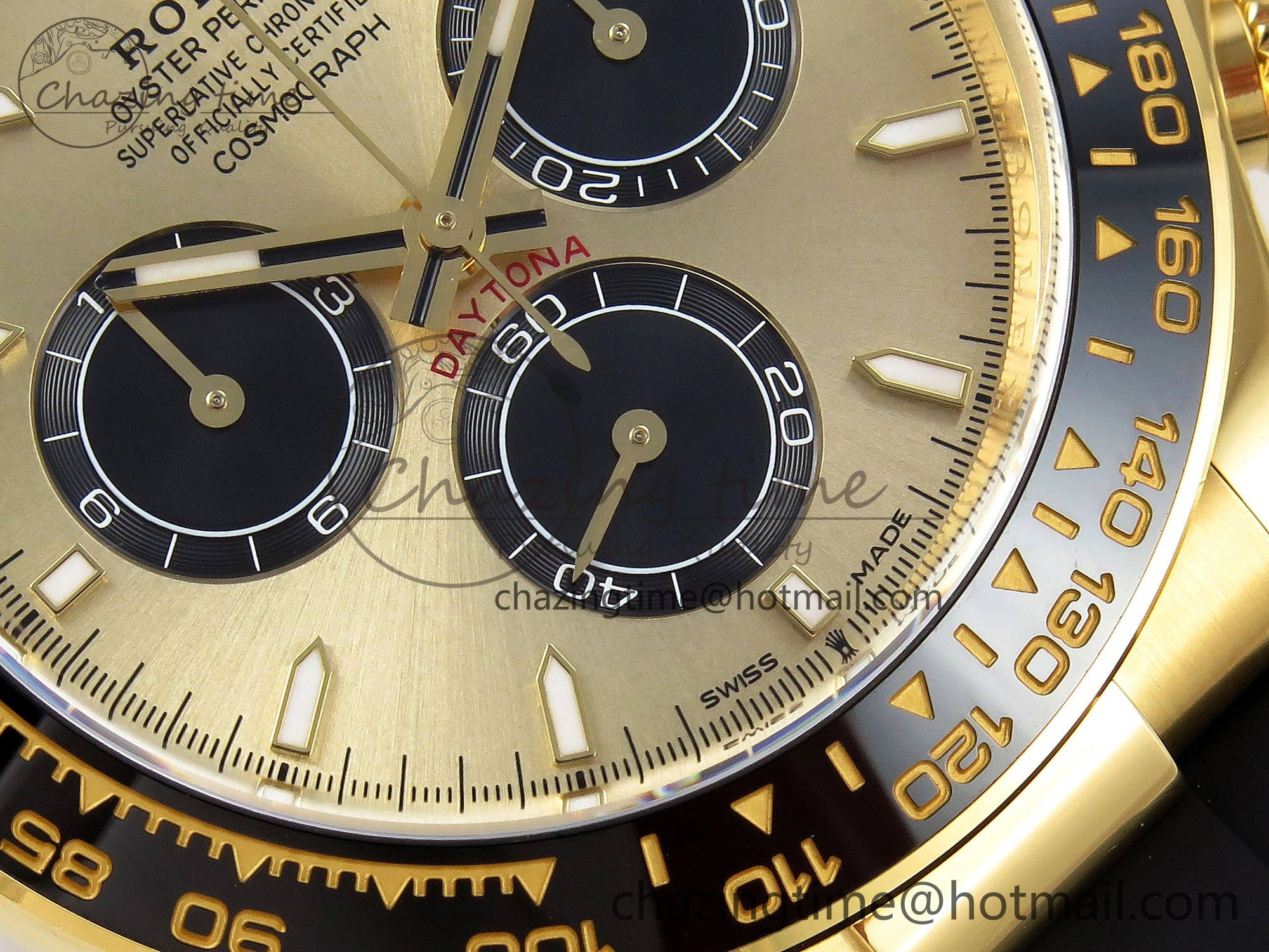 EyeCatching Daytona 126518 Clean YG 1:1 Best Edition YG Dial on Oysterflex Rubber Strap DD 239
