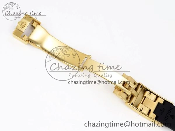 EyeCatching Daytona 126518 Clean YG 1:1 Best Edition YG Dial on Oysterflex Rubber Strap DD 239
