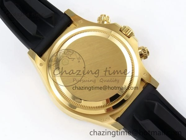 Daytona 126518 Clean YG 1:1 Best Edition YG Dial on Oysterflex Rubber Strap SH TimelessDesign 1507