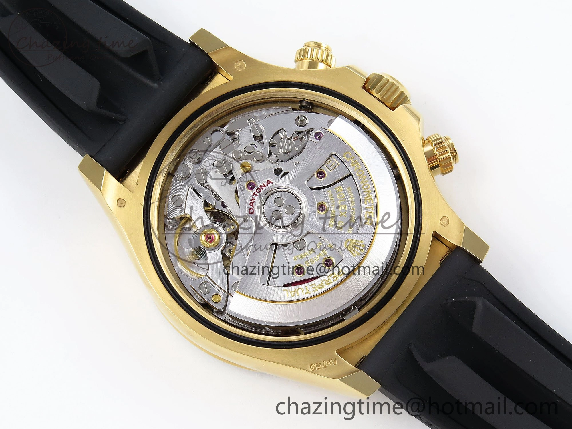Daytona 126518 Clean YG 1:1 Best Edition YG Dial on Oysterflex Rubber Strap SH TimelessDesign 1507