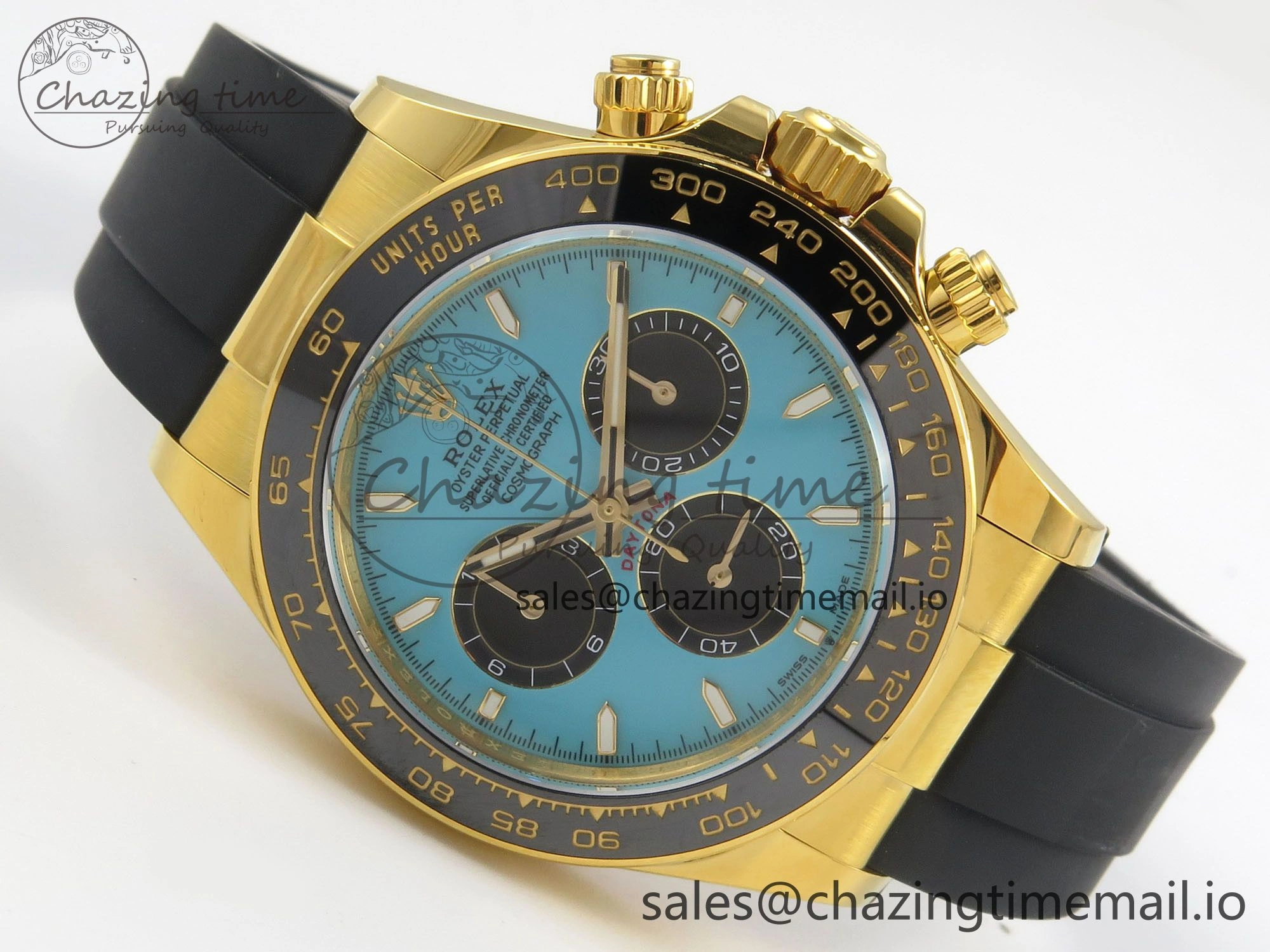 HighPerformance Daytona 126518 Gain Weight APSF 1:1 Best Edition Tiffany Turquoise Blue Dial Sticks Markers on Oysterflex Strap SH 113