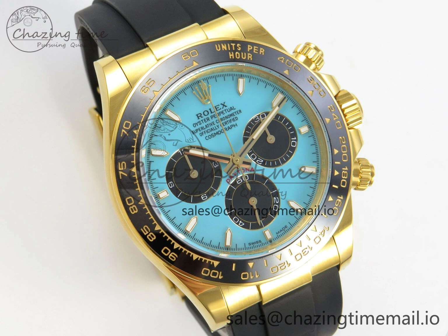 HighPerformance Daytona 126518 Gain Weight APSF 1:1 Best Edition Tiffany Turquoise Blue Dial Sticks Markers on Oysterflex Strap SH 113