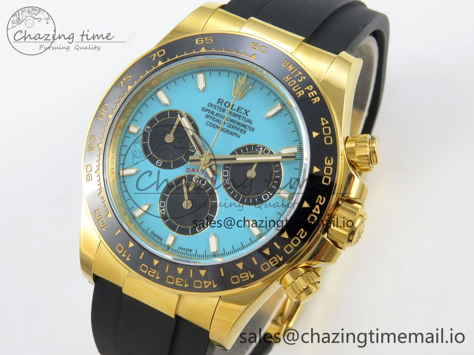HighPerformance Daytona 126518 Gain Weight APSF 1:1 Best Edition Tiffany Turquoise Blue Dial Sticks Markers on Oysterflex Strap SH 113