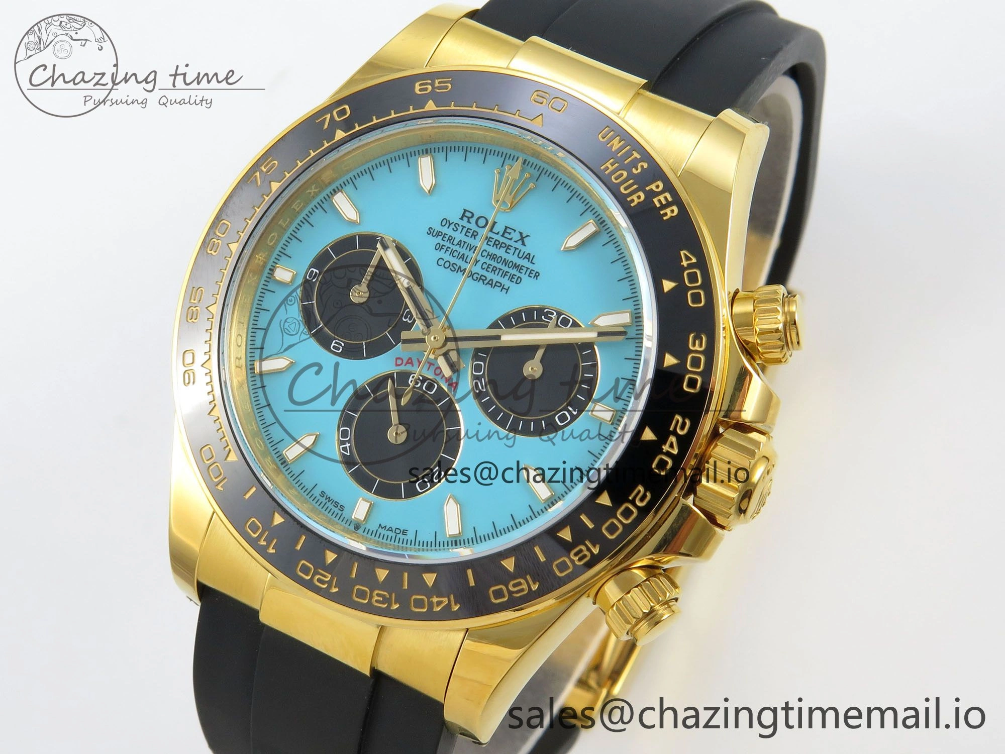 HighPerformance Daytona 126518 Gain Weight APSF 1:1 Best Edition Tiffany Turquoise Blue Dial Sticks Markers on Oysterflex Strap SH 113
