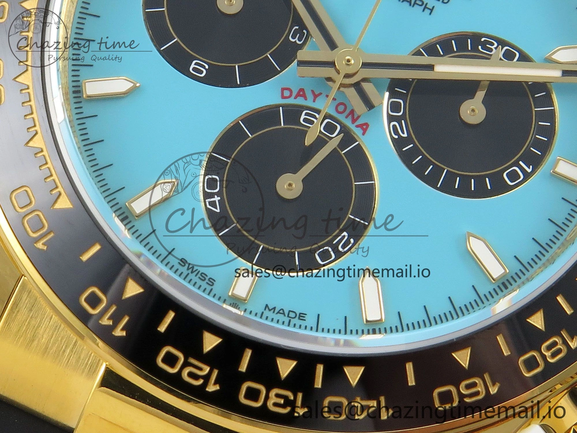 HighPerformance Daytona 126518 Gain Weight APSF 1:1 Best Edition Tiffany Turquoise Blue Dial Sticks Markers on Oysterflex Strap SH 113